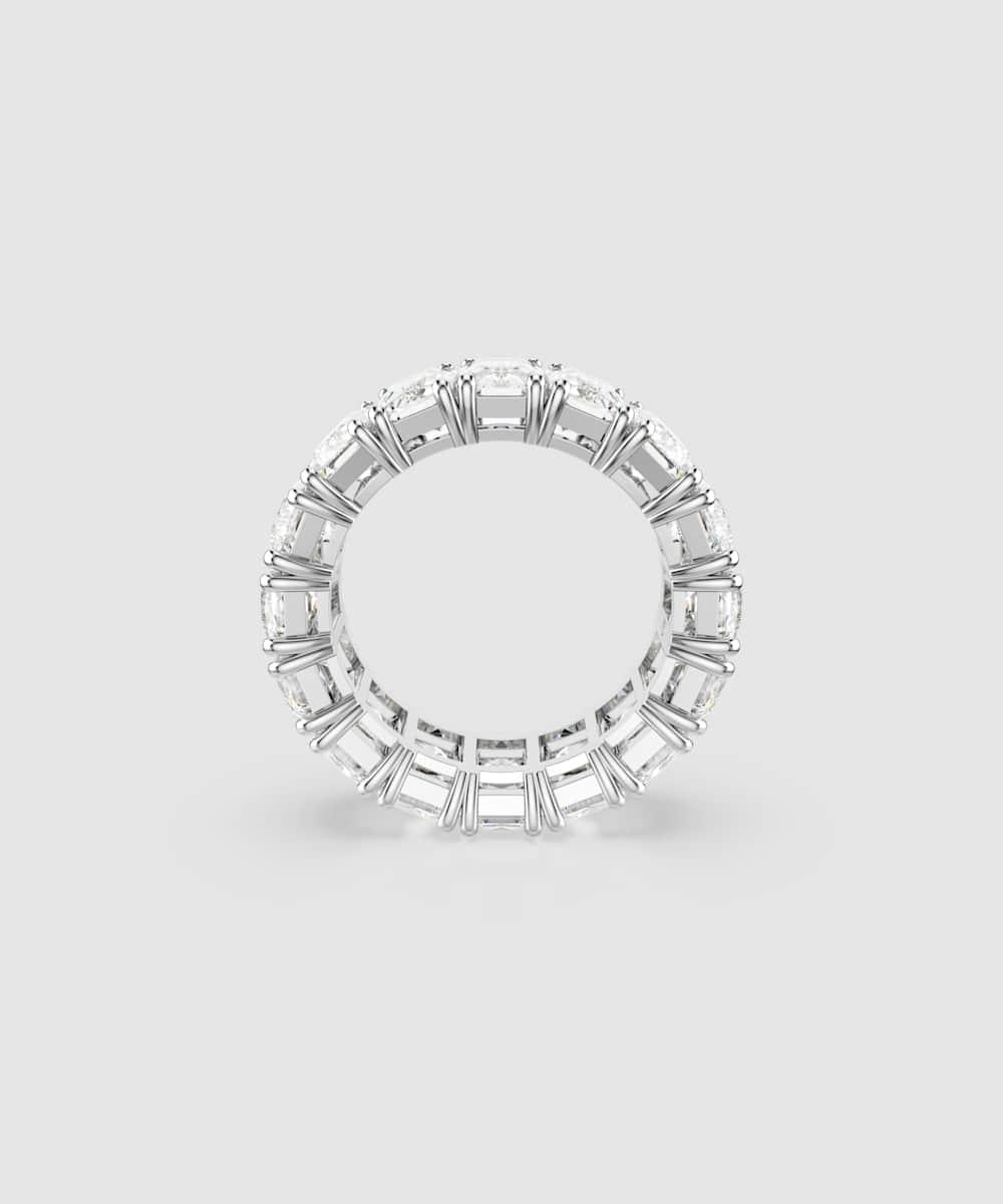 Anillo matrix vittore bañado en rodio con piedras - Swarovski - Blanco Blanco-4