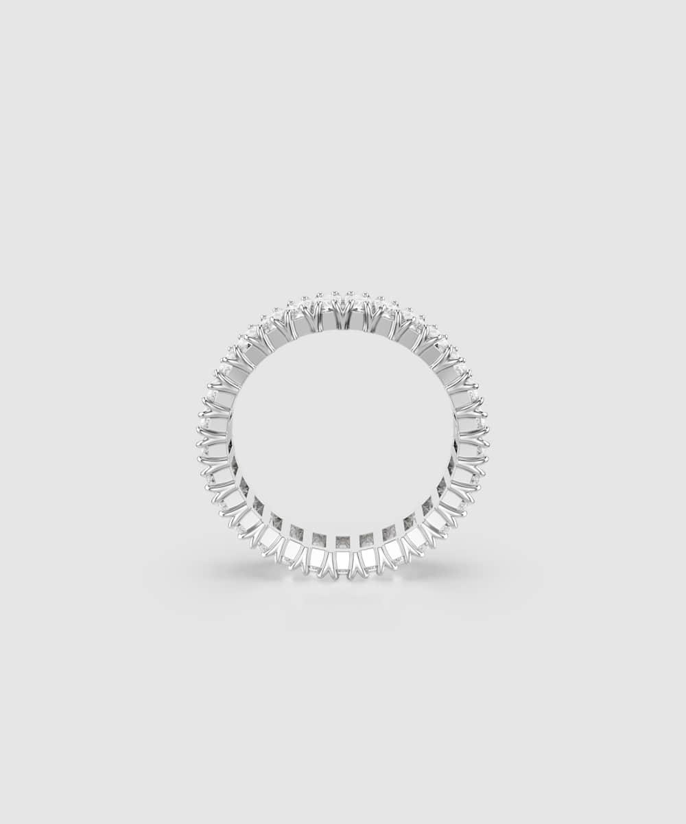 Anillo matrix con circonitas de talla cuadrada - Swarovski - Blanco Blanco-4