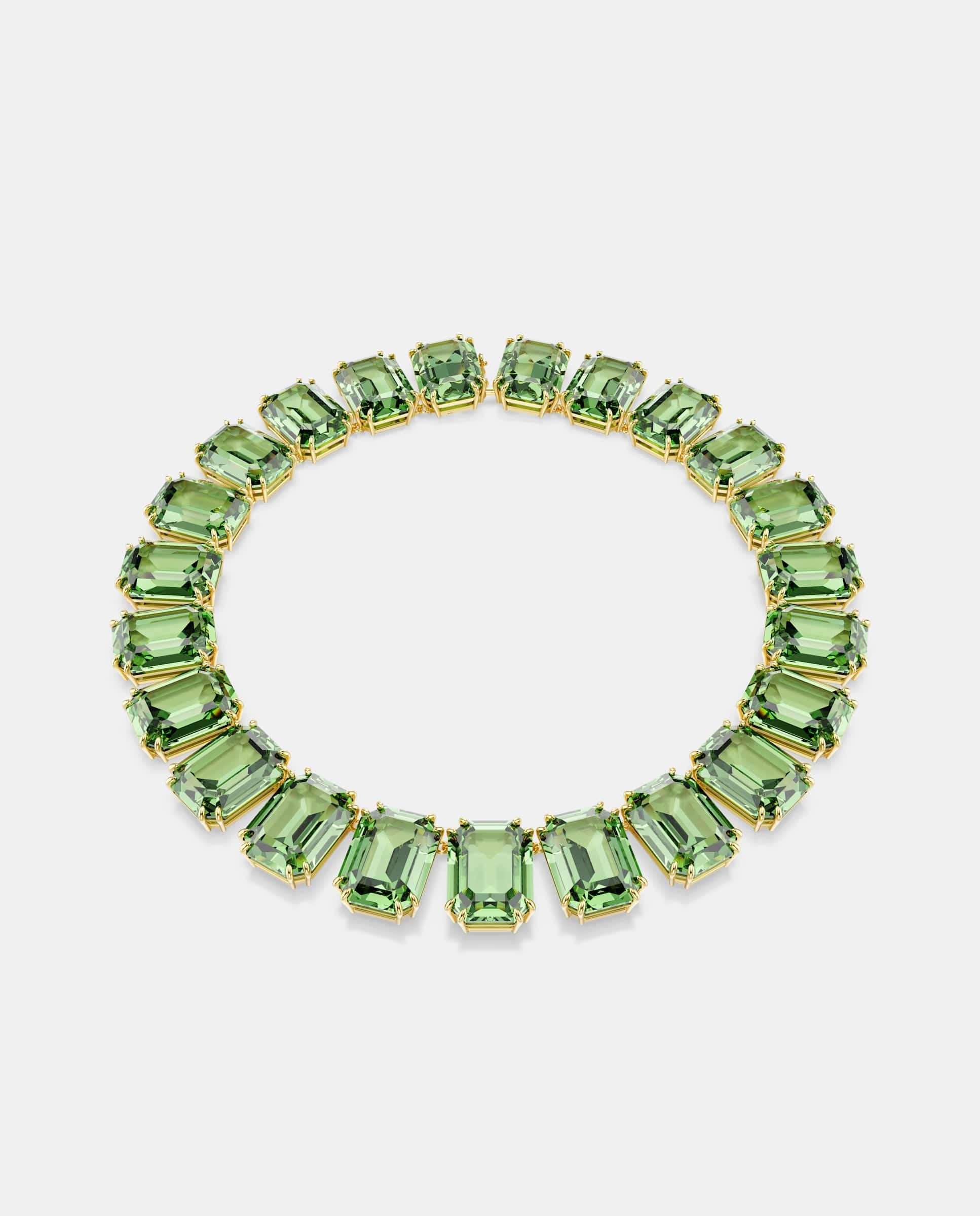 Imagen 0 de Collar millenia con cristales y cierre oculto Verde