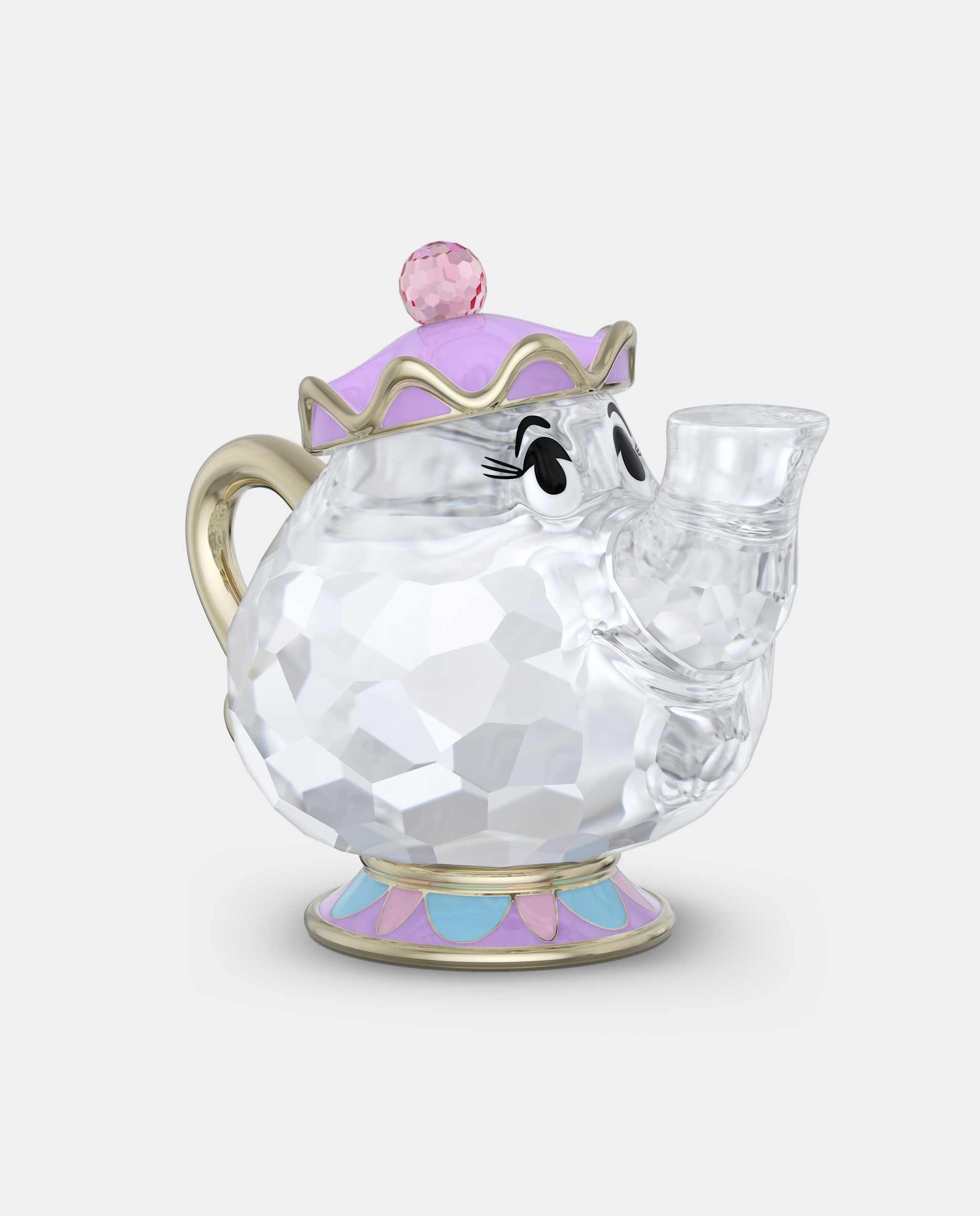 Imagen 0 de Figura decorativa de cristal Bella 35 Aniversario La Bella y la Bestia Lila