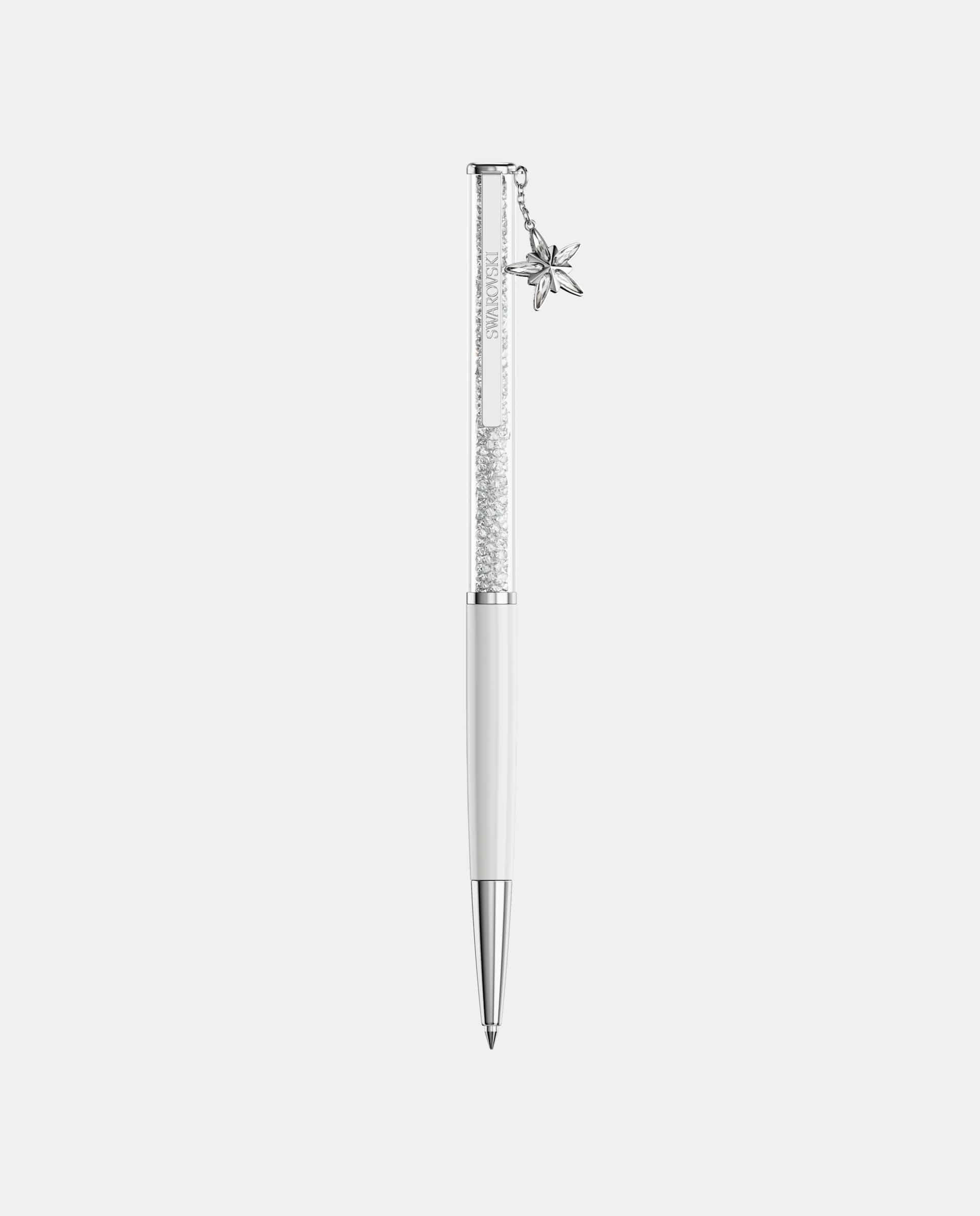 Bolígrafo crystalline cromado - Swarovski - Blanco Blanco-3