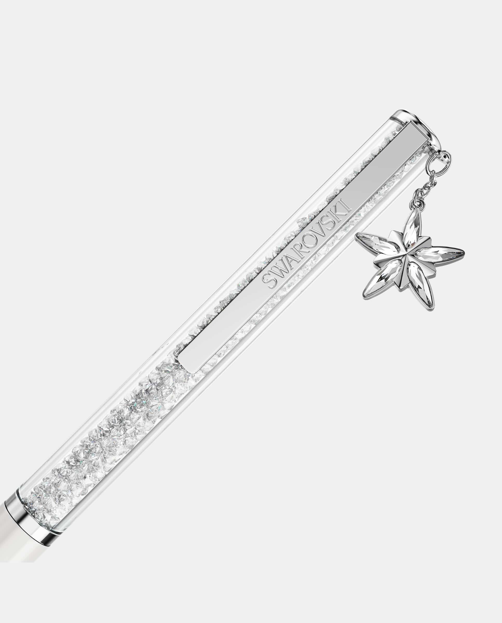 Bolígrafo crystalline cromado - Swarovski - Blanco Blanco-2