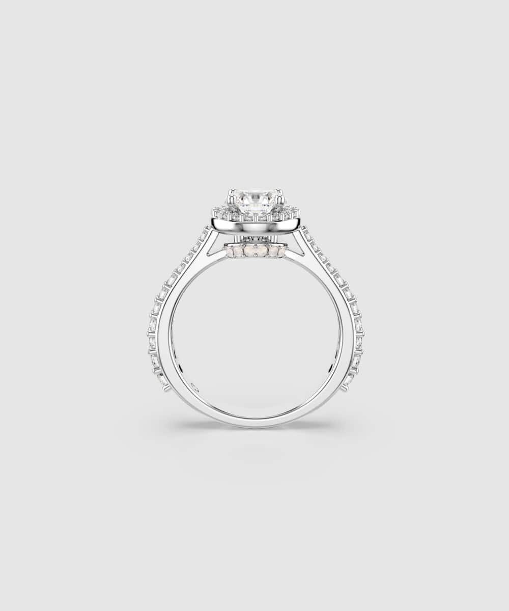 Anillo una angelic con piedra transparente - Swarovski - Blanco Blanco-4