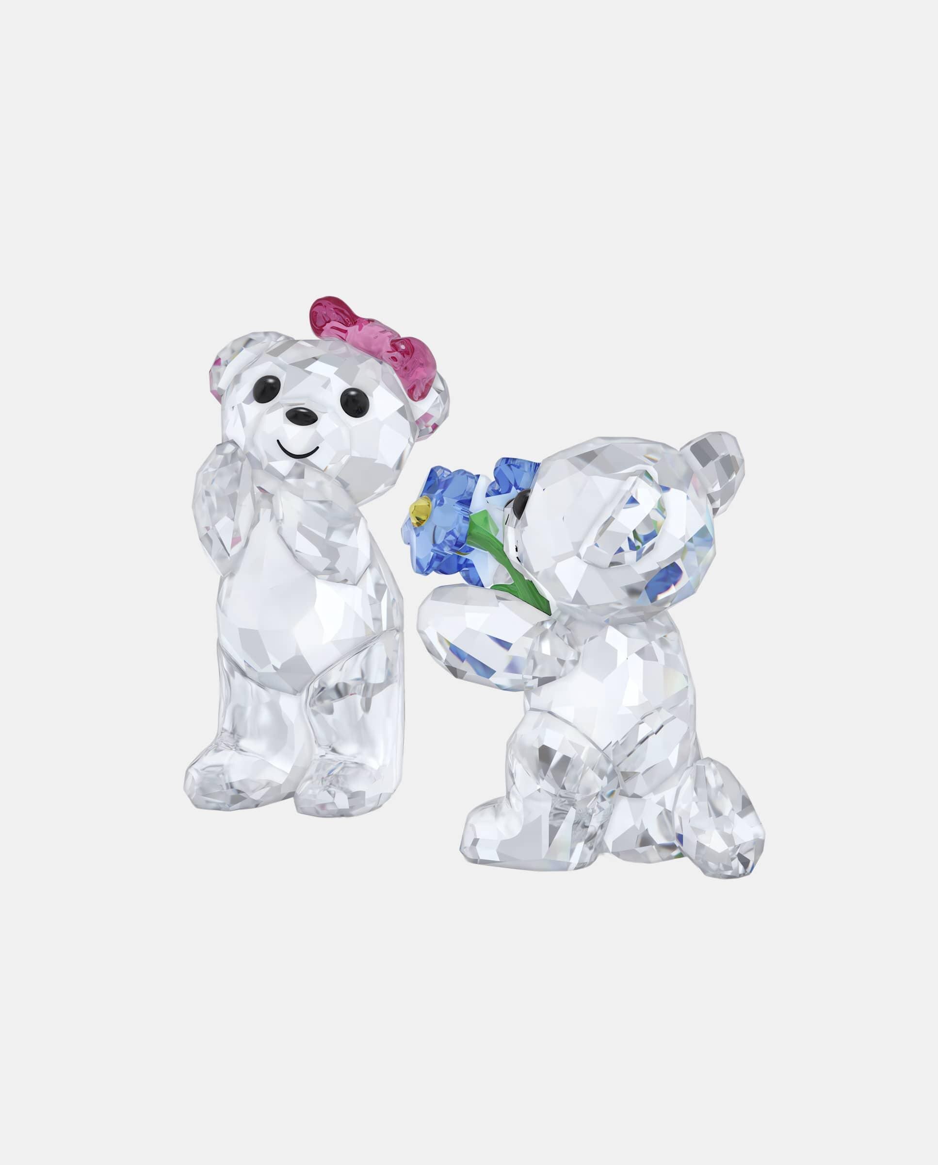 Figuras deccorativas Oso Kris de cristal - Blanco Blanco-3
