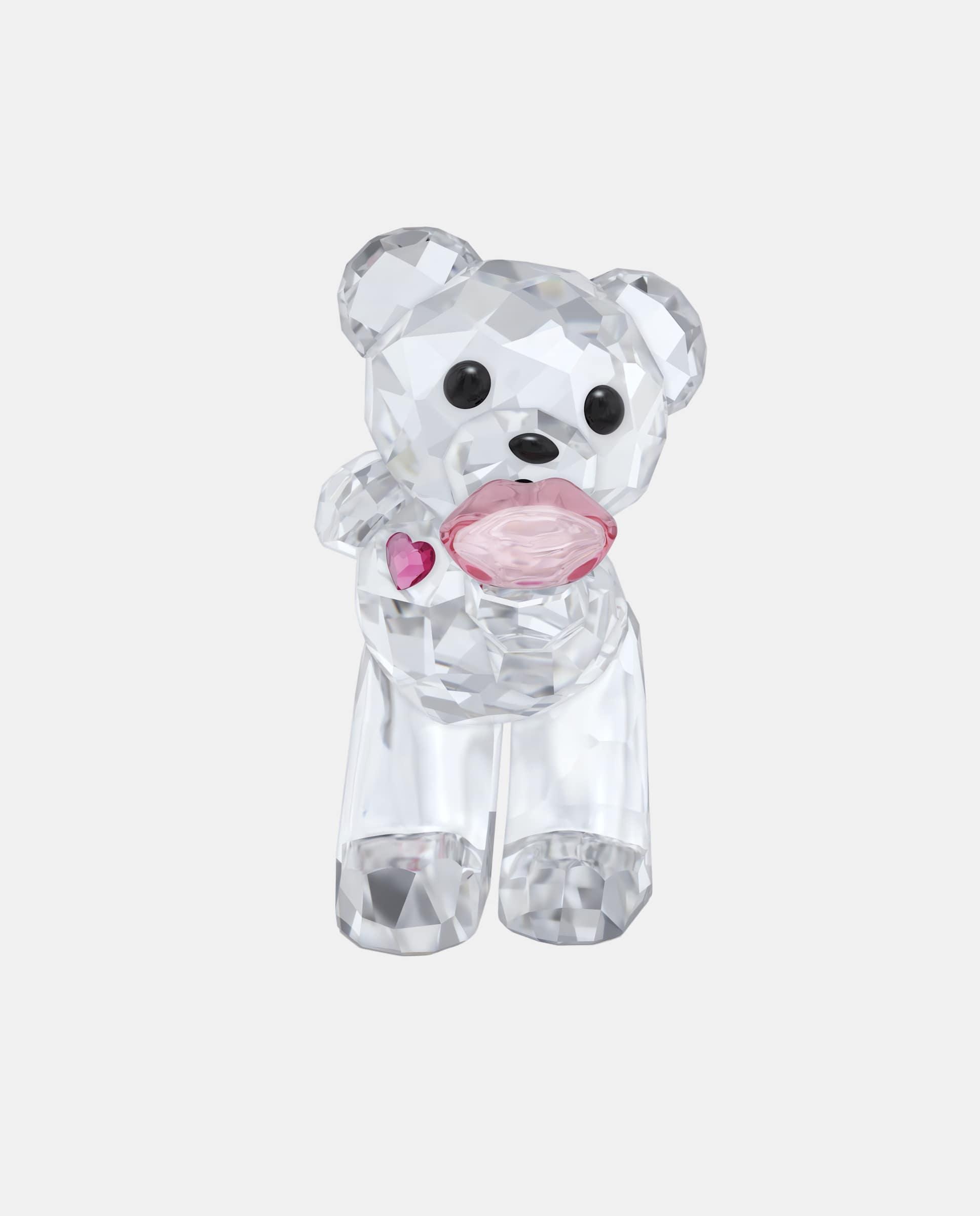 Figura deccorativa Oso Kris beso de cristal - Azul Azul-3