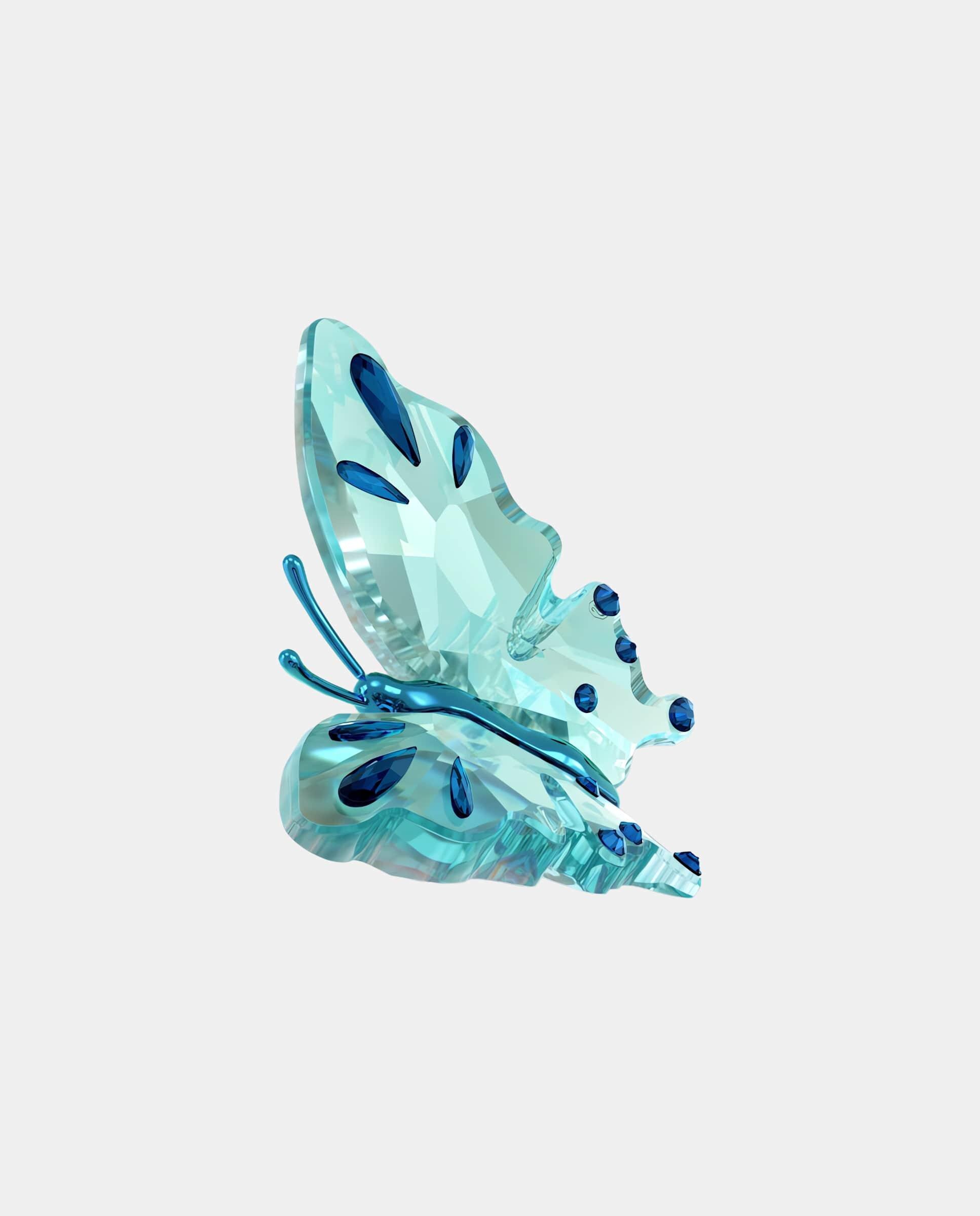 Figura decorativa mariposa de cristal - Blanco Blanco-5
