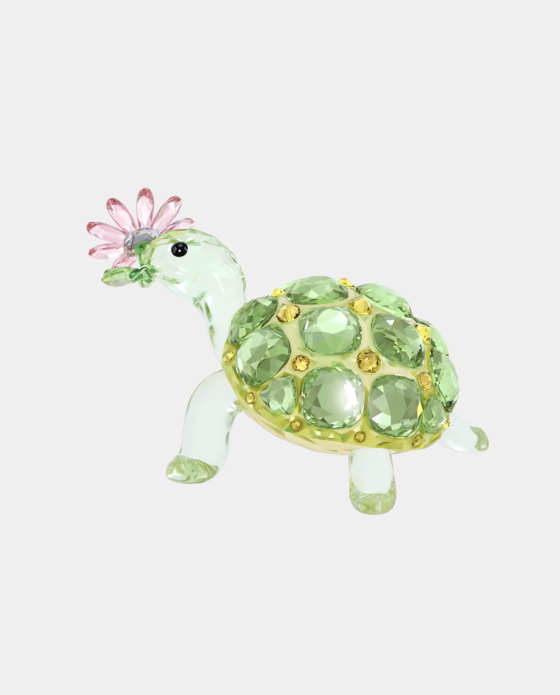 Figura decorativa tortuga de cristal - Verdes Verdes-2