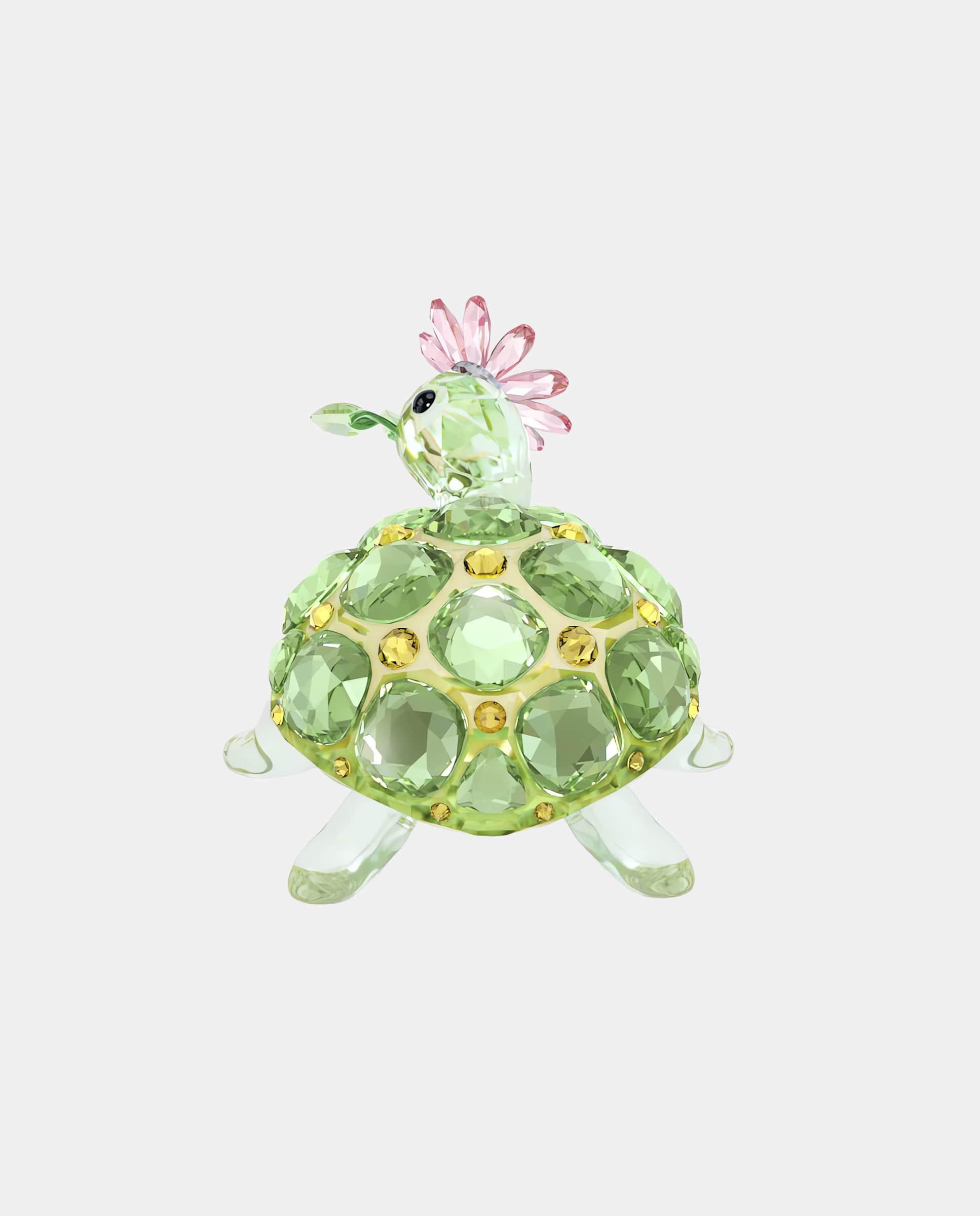 Figura decorativa tortuga de cristal - Verdes Verdes-3