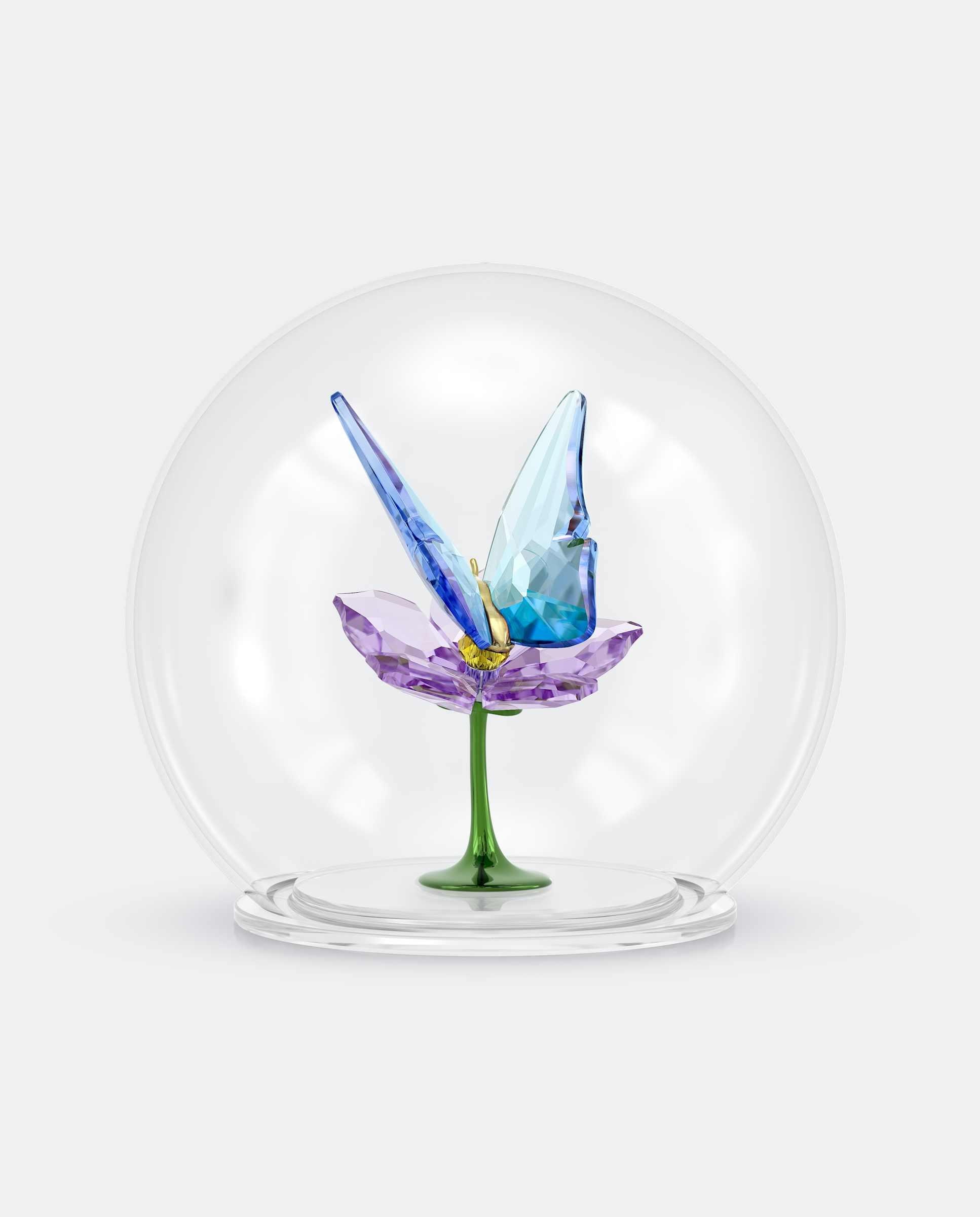 Imagen 0 de Figura decorativa bola de cristal con mariposa Blanco