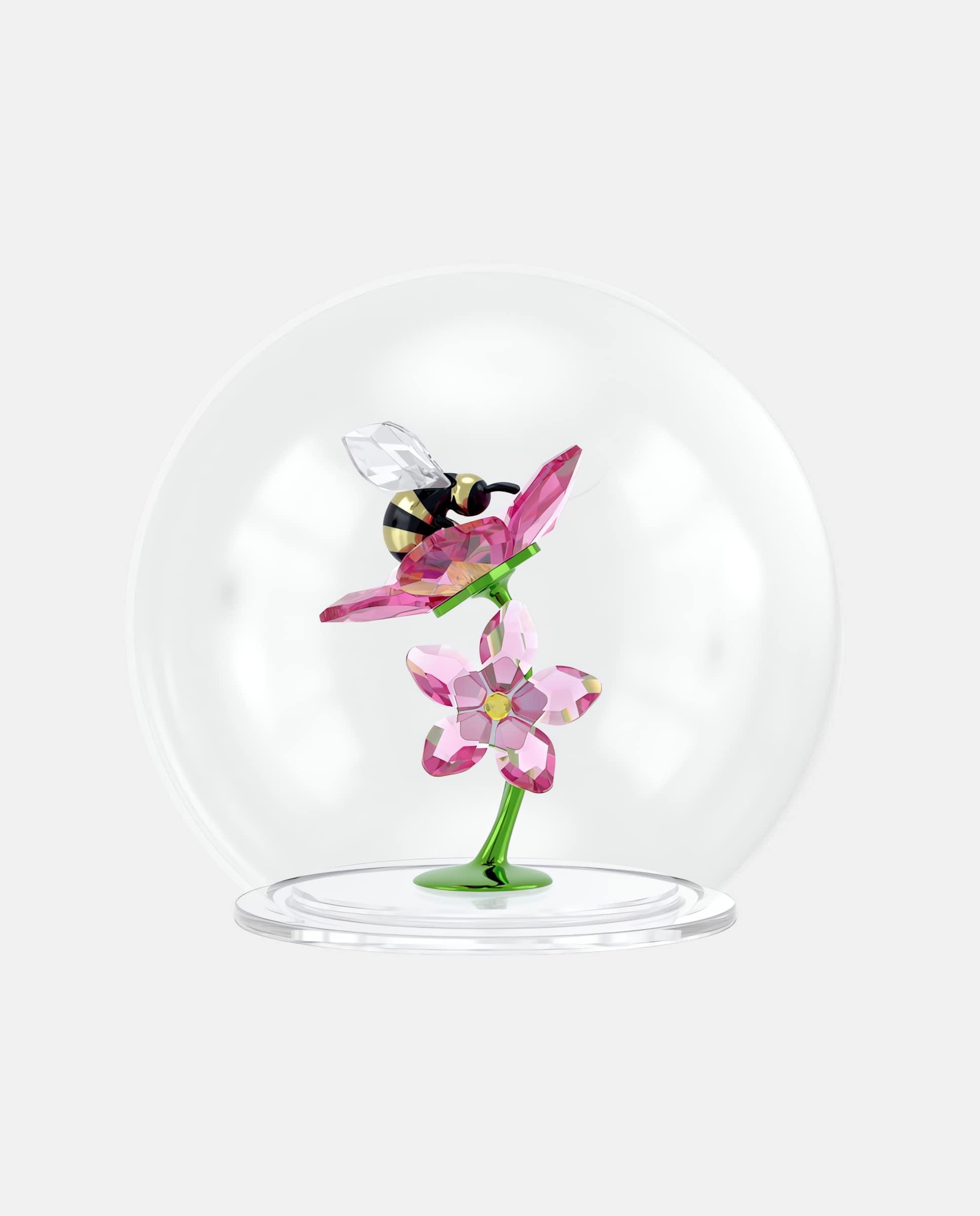 Figura decorativa bola de cristal con abeja - Blanco Blanco-3