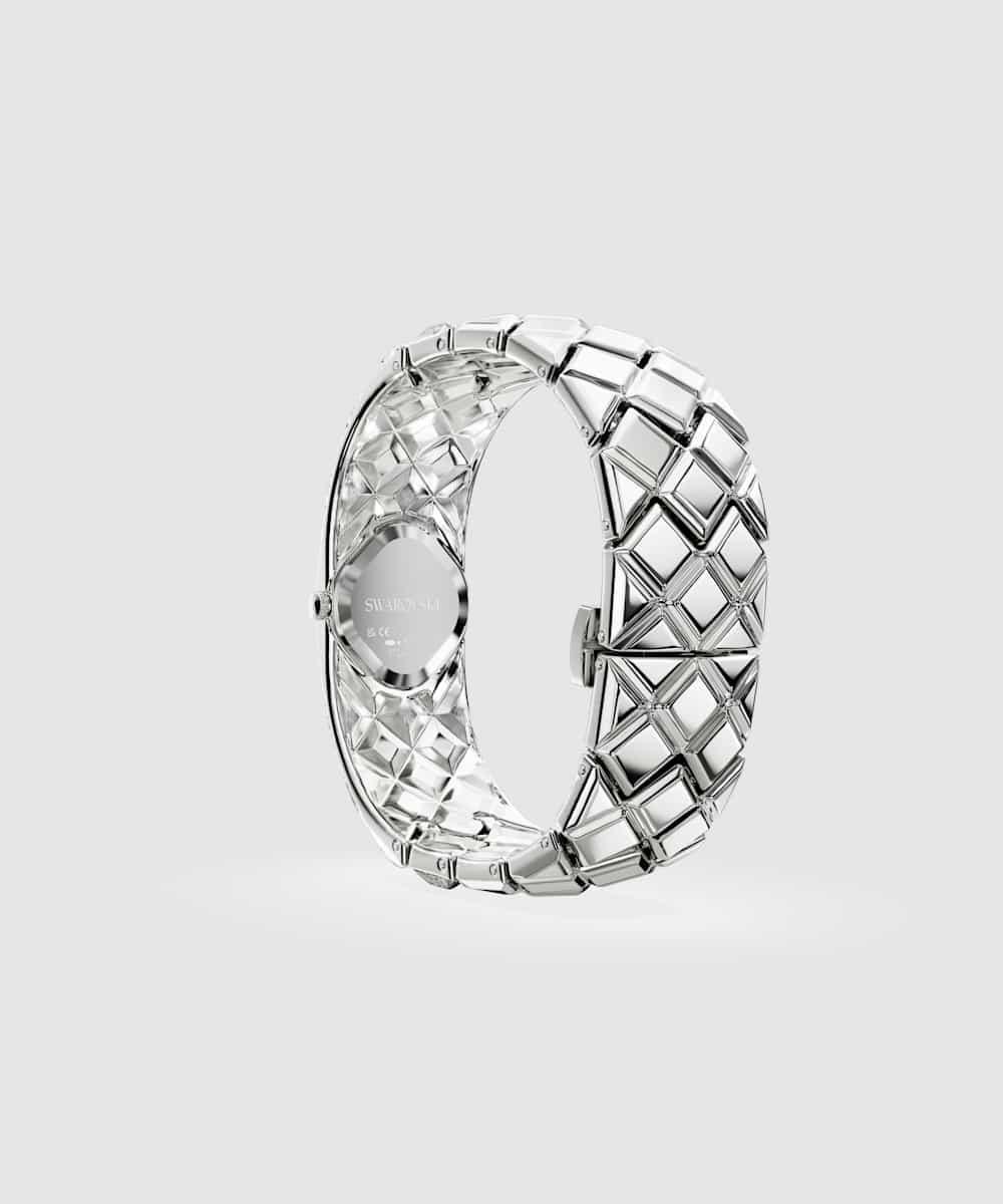 Reloj de mujer jewelry watch de acero inoxidable con cristales - Swarovski - Plata Plata-5