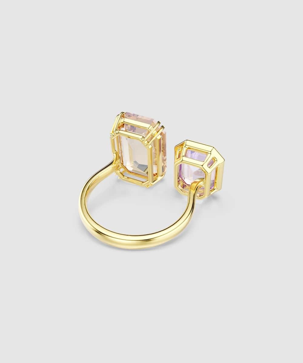 Imagen 4 de Anillo millenia abierto bañado en oro con cristales - Swarovski - Multicolor Multicolor