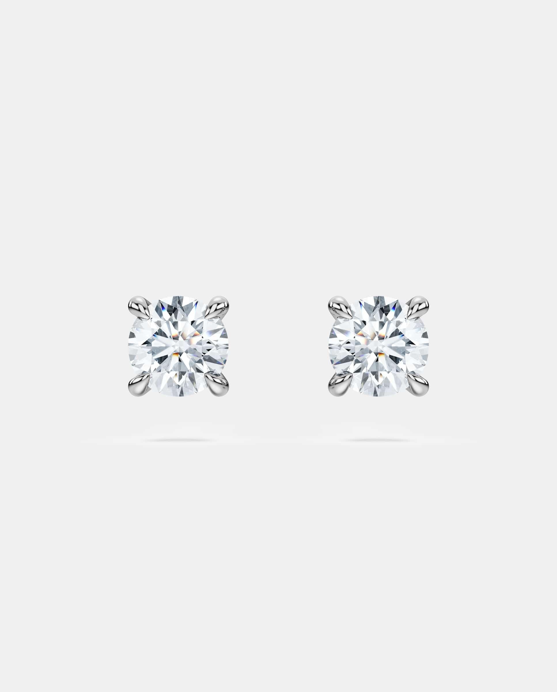 Imagen 0 de Pendientes swarovski created diamonds en plata de ley Blanco