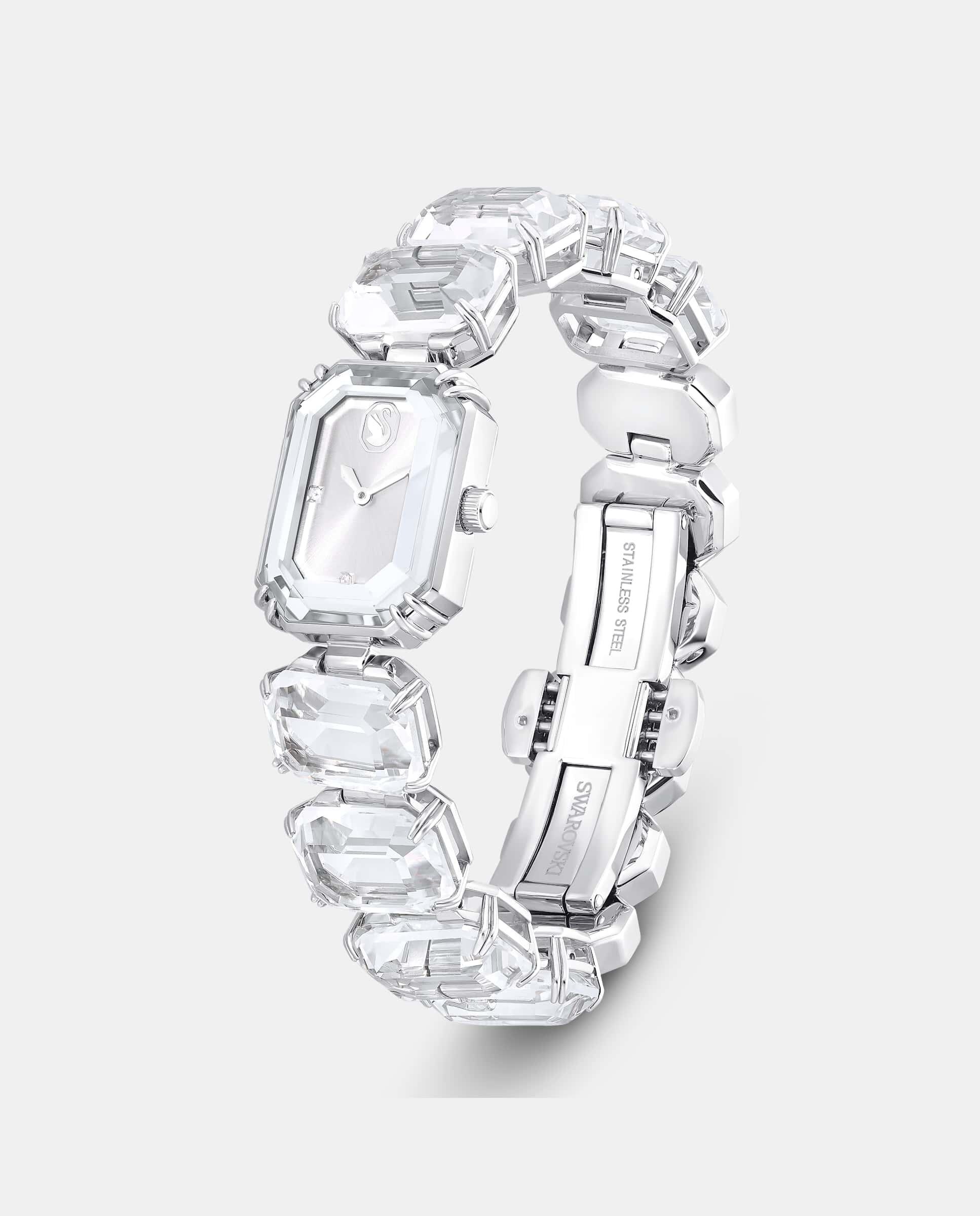 Reloj de mujer tipo pulsera en acero inoxidable - Swarovski - Blanco Blanco-2