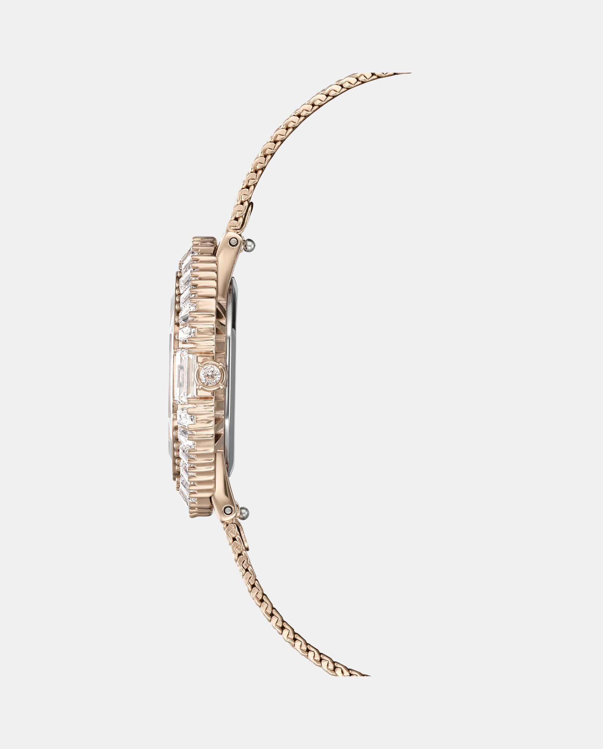 Reloj de mujer tipo brazalete con circonitas - Swarovski - Dorado Dorado-6