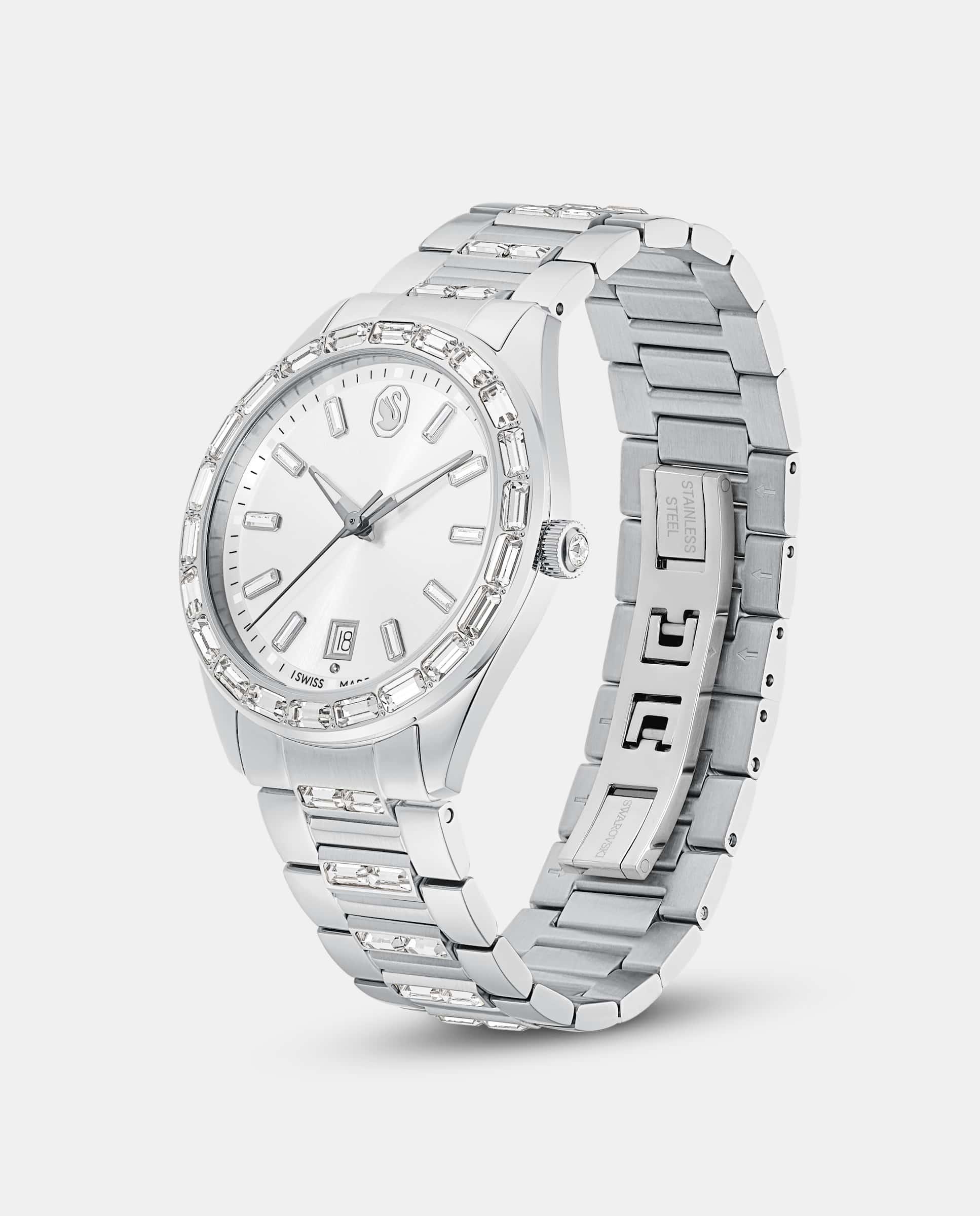 Reloj de mujer matrix date - Swarovski - Plateado Plateado-2