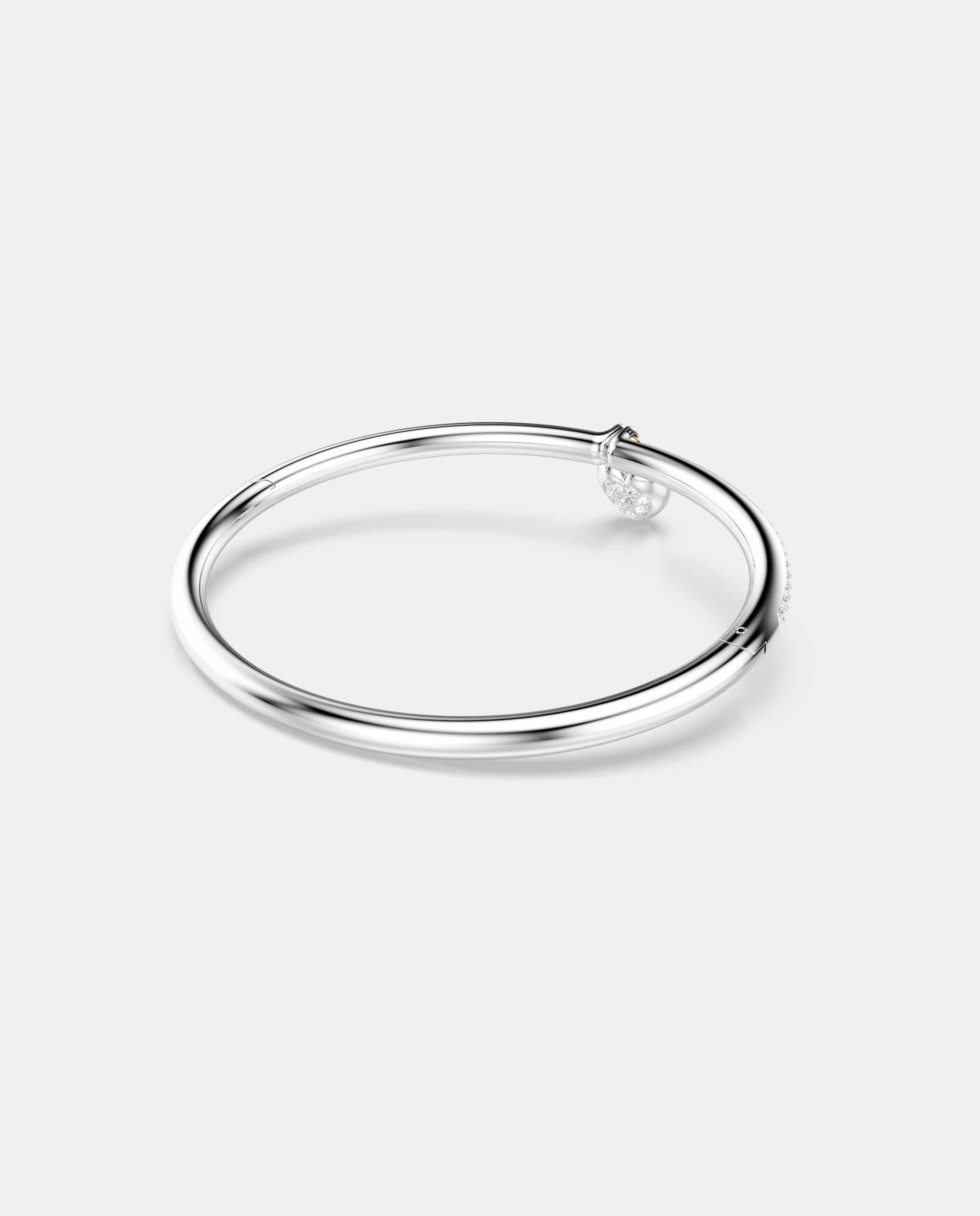 Brazalete idyllia bañado en rodio en forma de flecha con cristales - Swarovski - Rosa Rosa-5