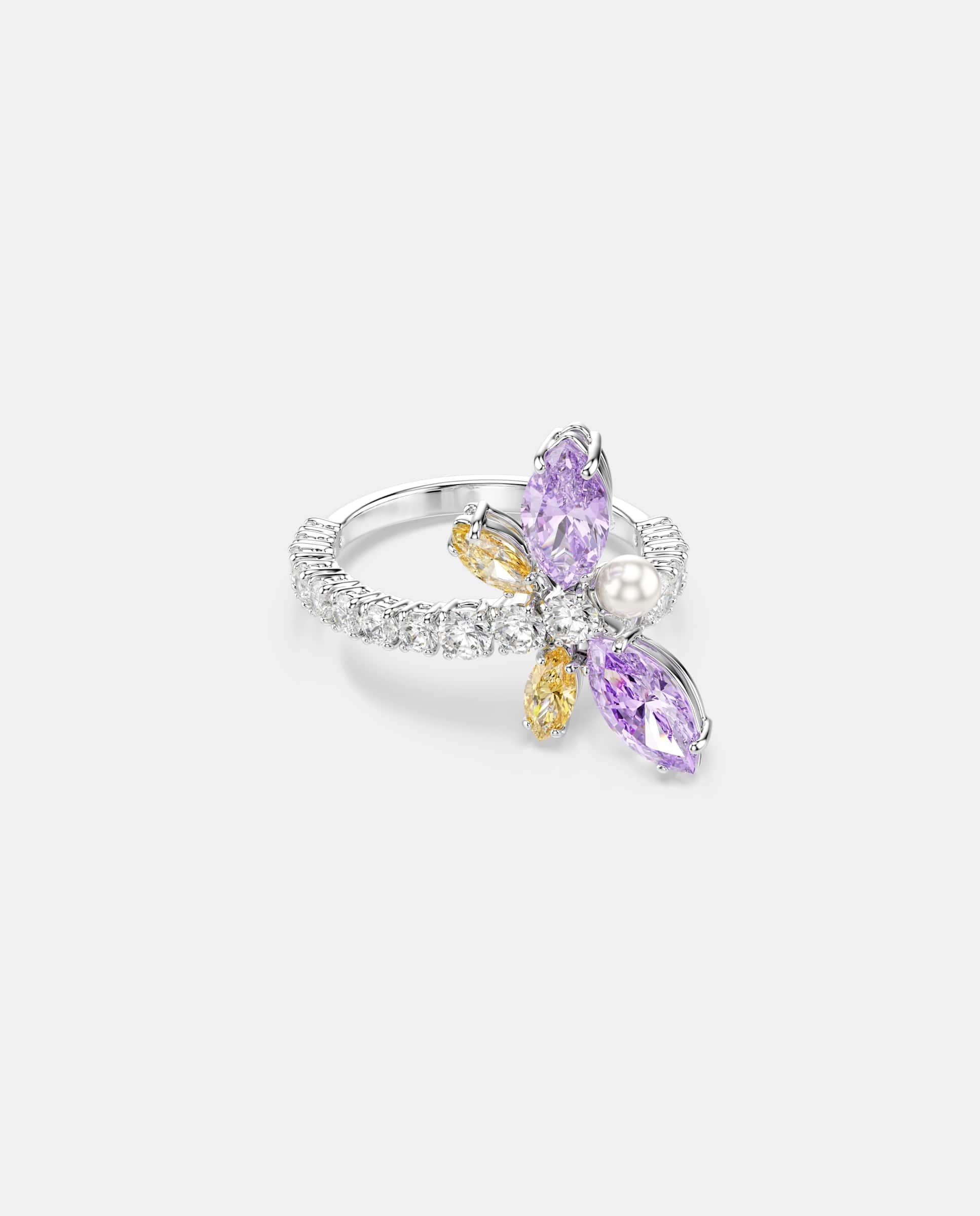 Anillo con motivo ariana grande x swarovski con baño de rodio - Multicolor Multicolor-1