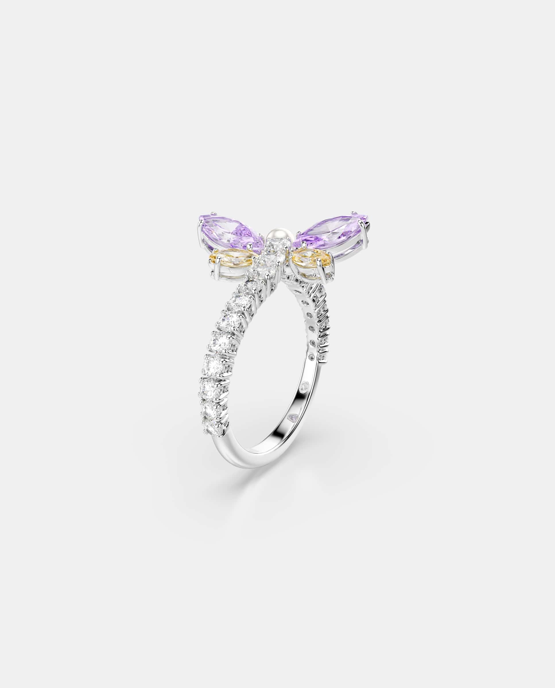 Anillo con motivo ariana grande x swarovski con baño de rodio - Multicolor Multicolor-2