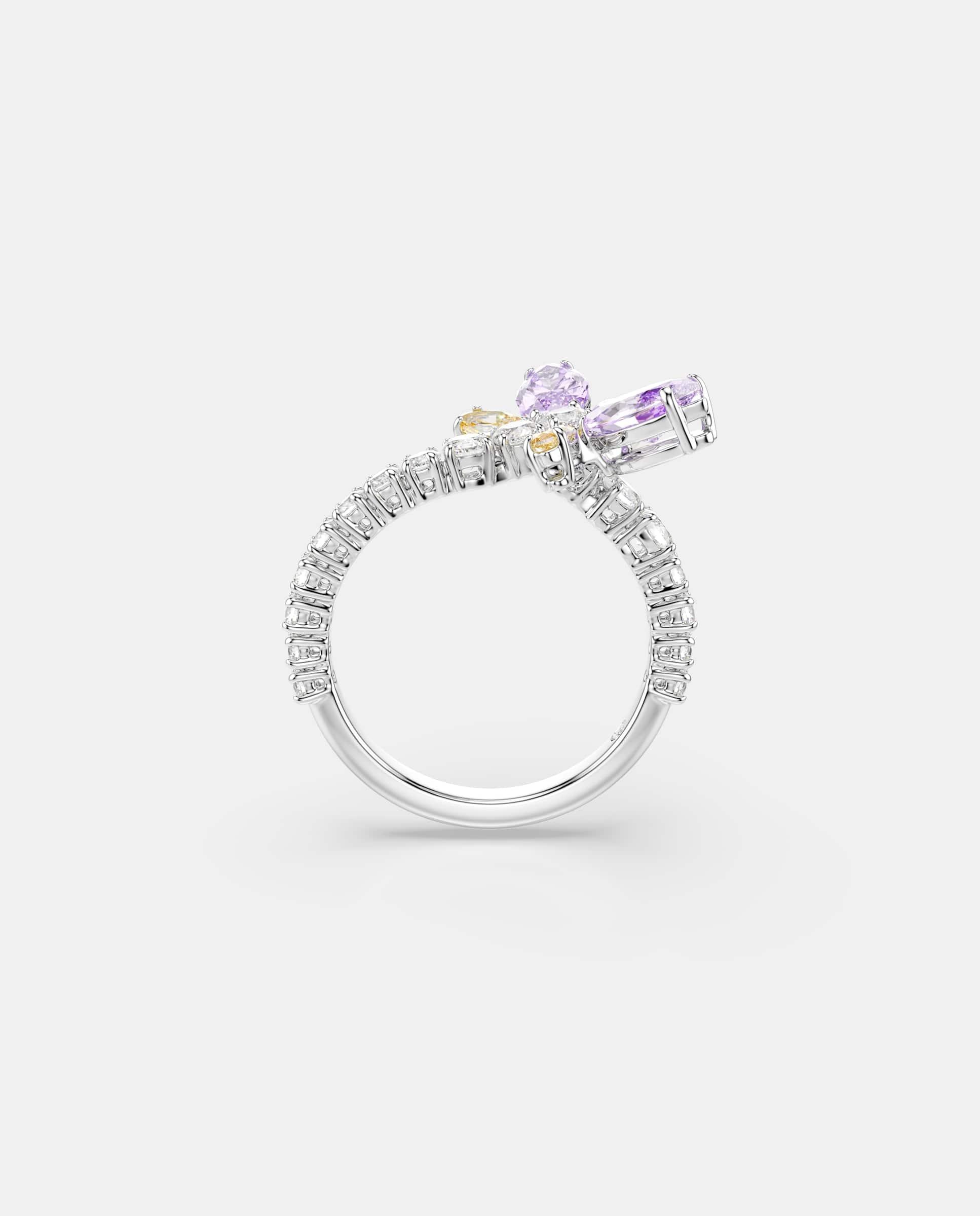Anillo con motivo ariana grande x swarovski con baño de rodio - Multicolor Multicolor-3