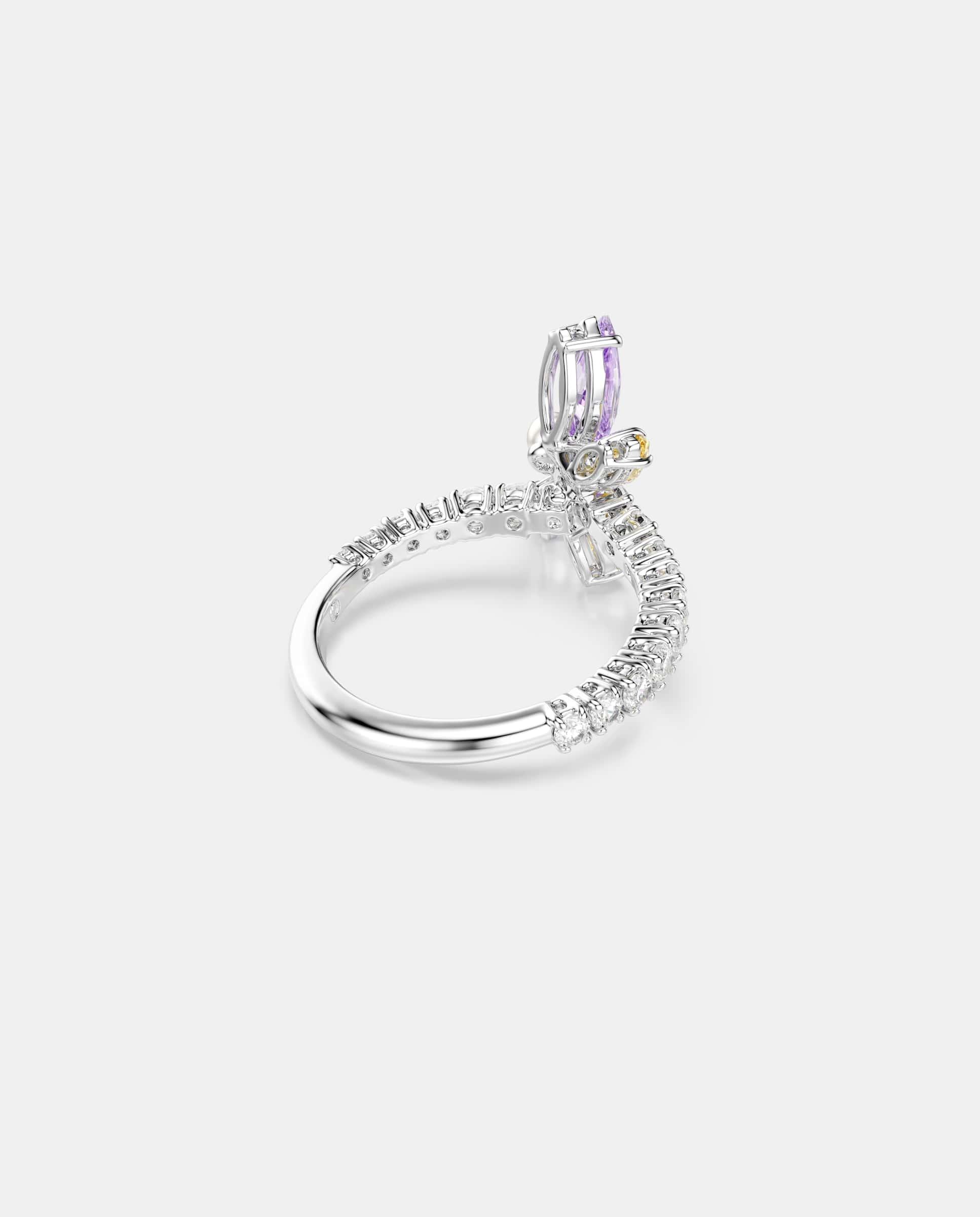 Anillo con motivo ariana grande x swarovski con baño de rodio - Multicolor Multicolor-4