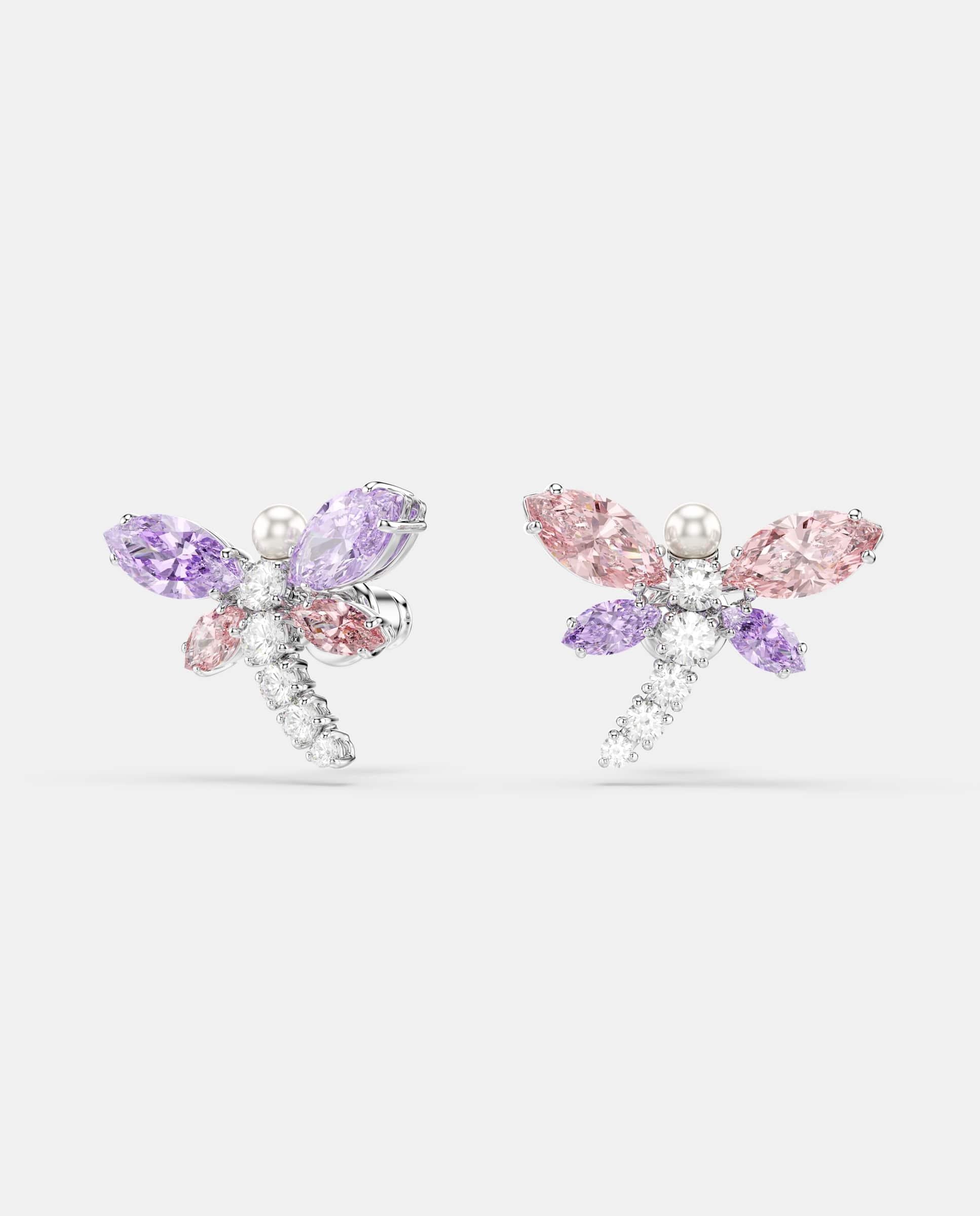 Pendientes ariana grande con pedrería de libélula - Swarovski - Multicolor Multicolor-2