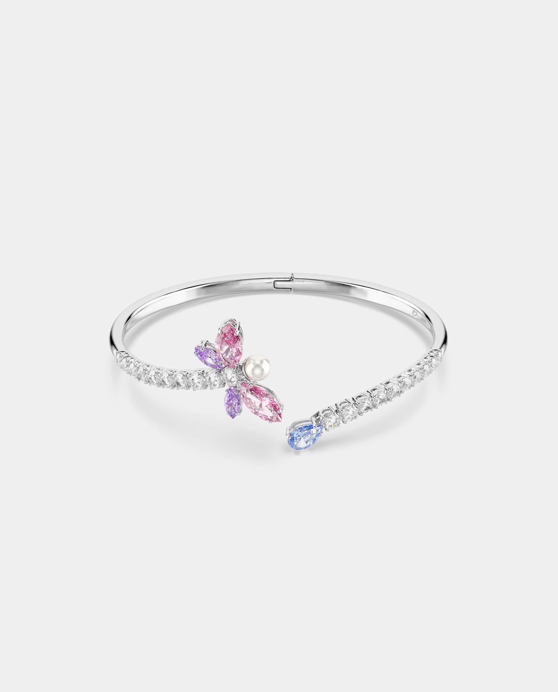 Imagen 0 de Brazalete idyllia inspitado en la naturaleza bañado en rodio Multicolor