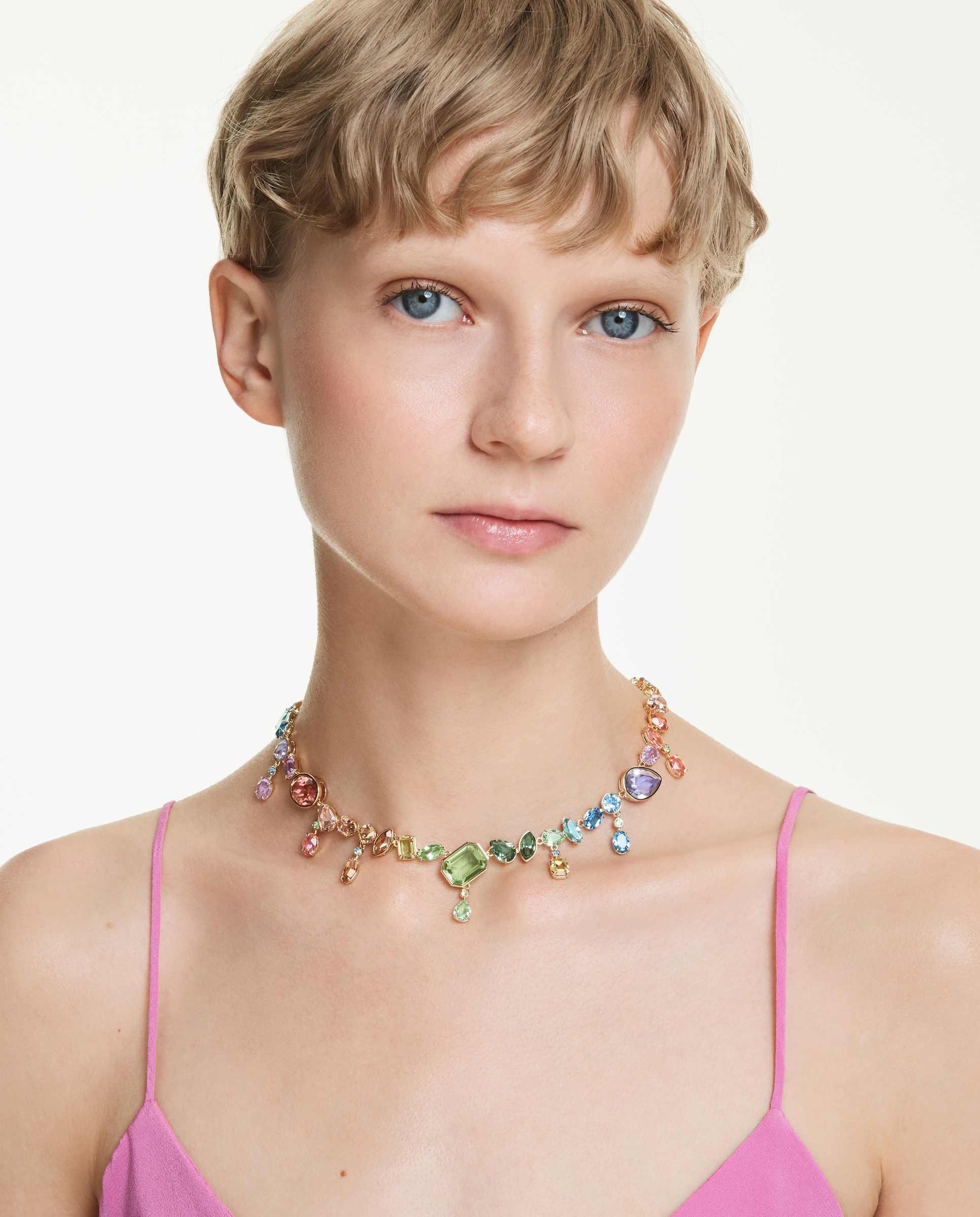 Colgante gema con cristales - Swarovski - Multicolor Multicolor-5