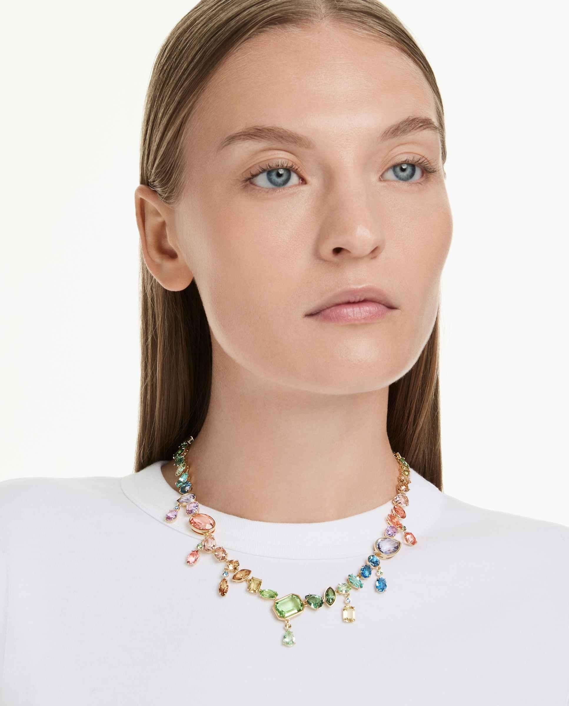 Colgante gema con cristales - Swarovski - Multicolor Multicolor-6