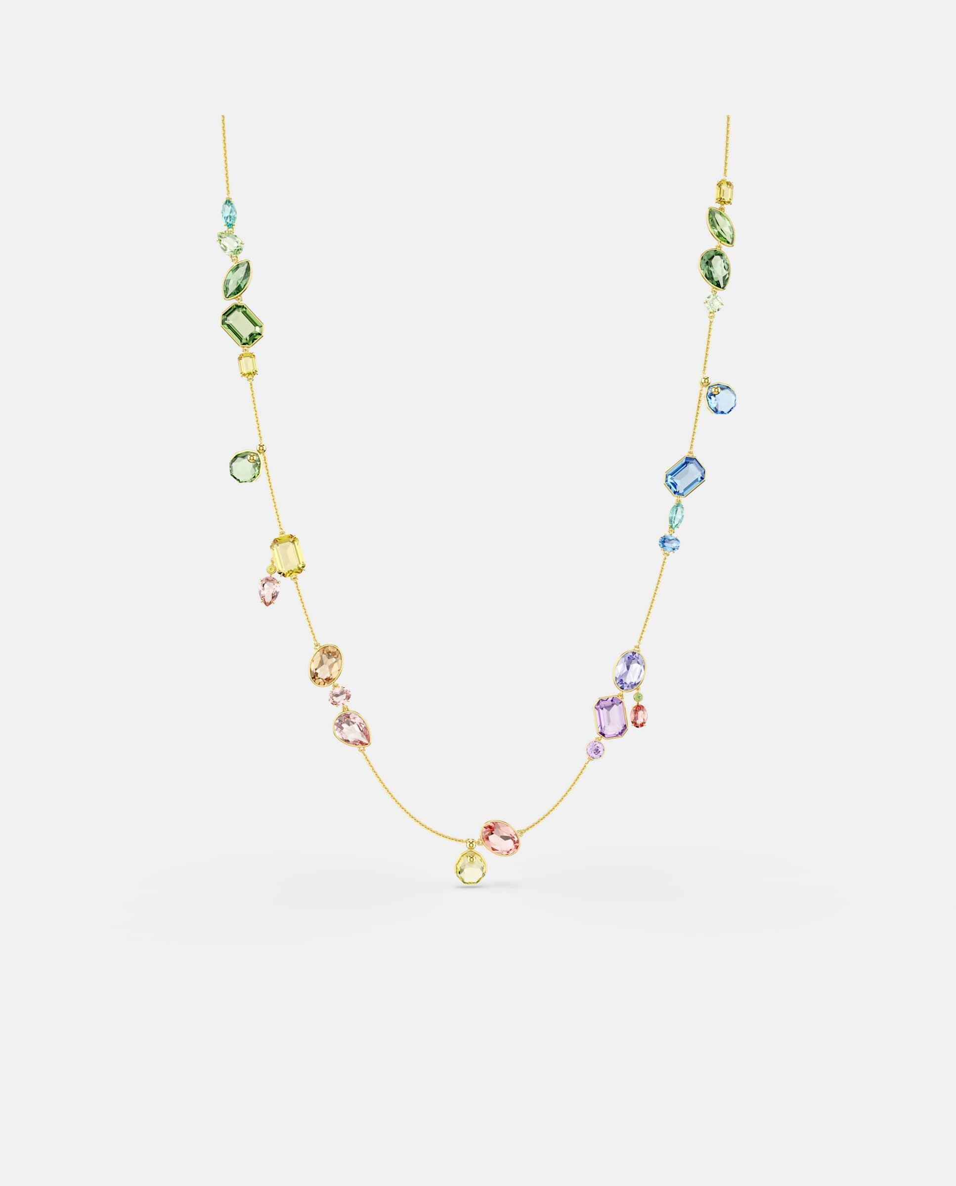 Imagen 0 de Collar gema versátil con baño tono oro Multicolor