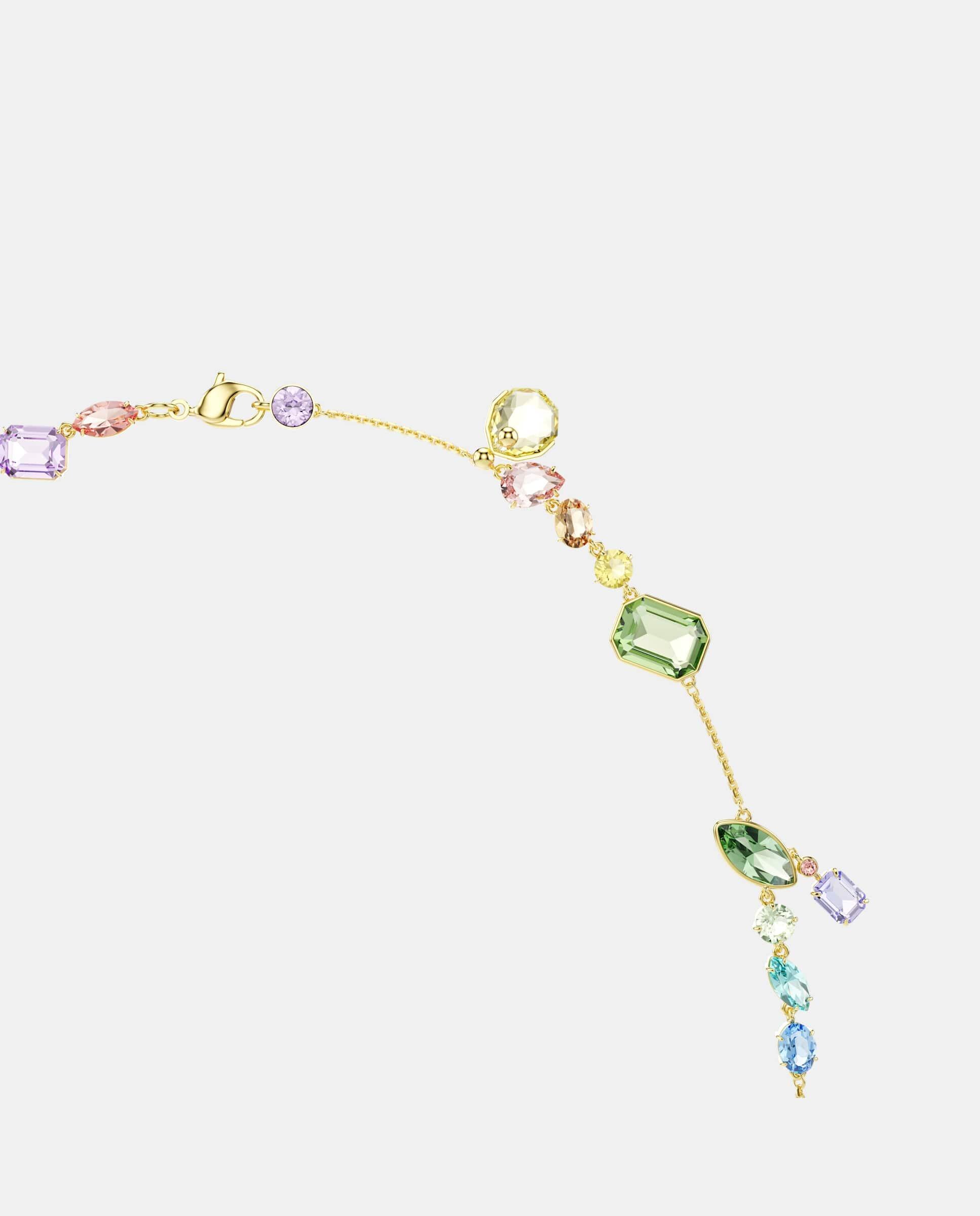 Collar gema versátil con baño tono oro - Swarovski - Multicolor Multicolor-3