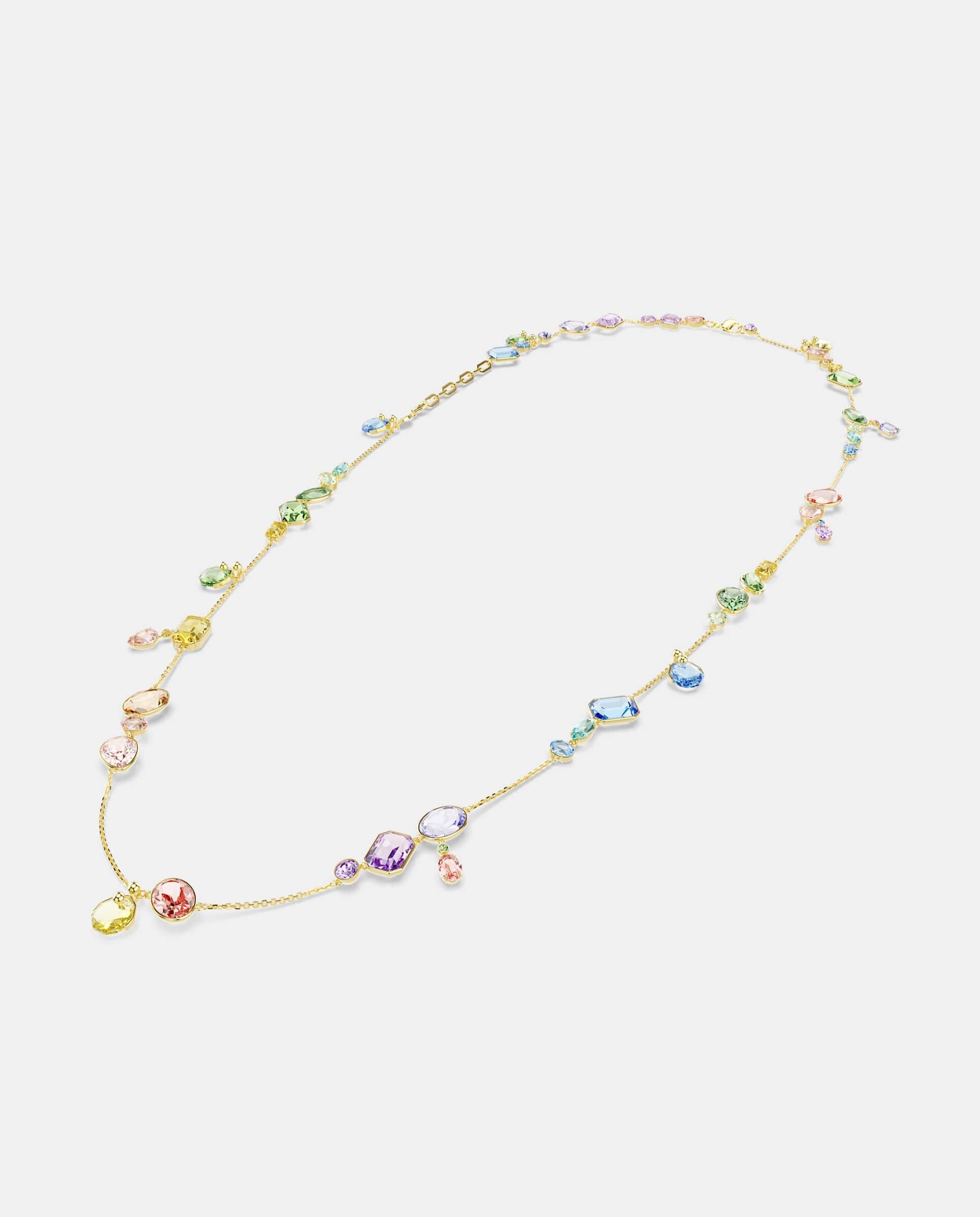 Collar gema versátil con baño tono oro - Swarovski - Multicolor Multicolor-4