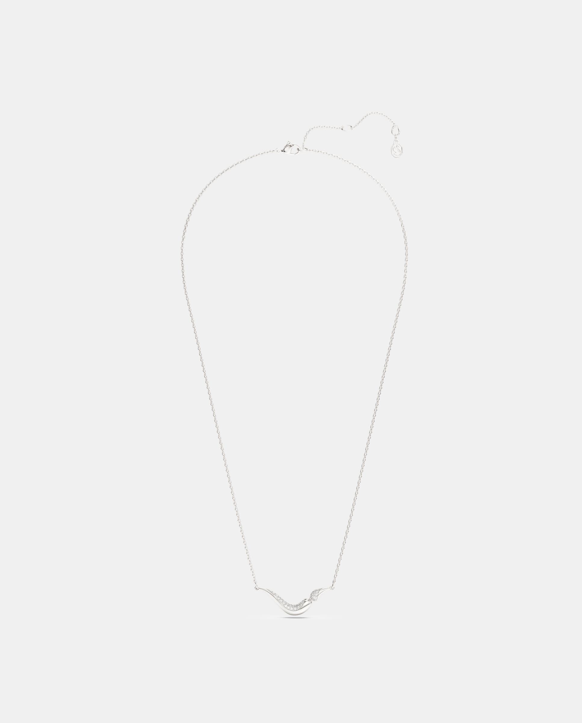 Collar classica en plata de ley - Swarovski - Blanco Blanco-2