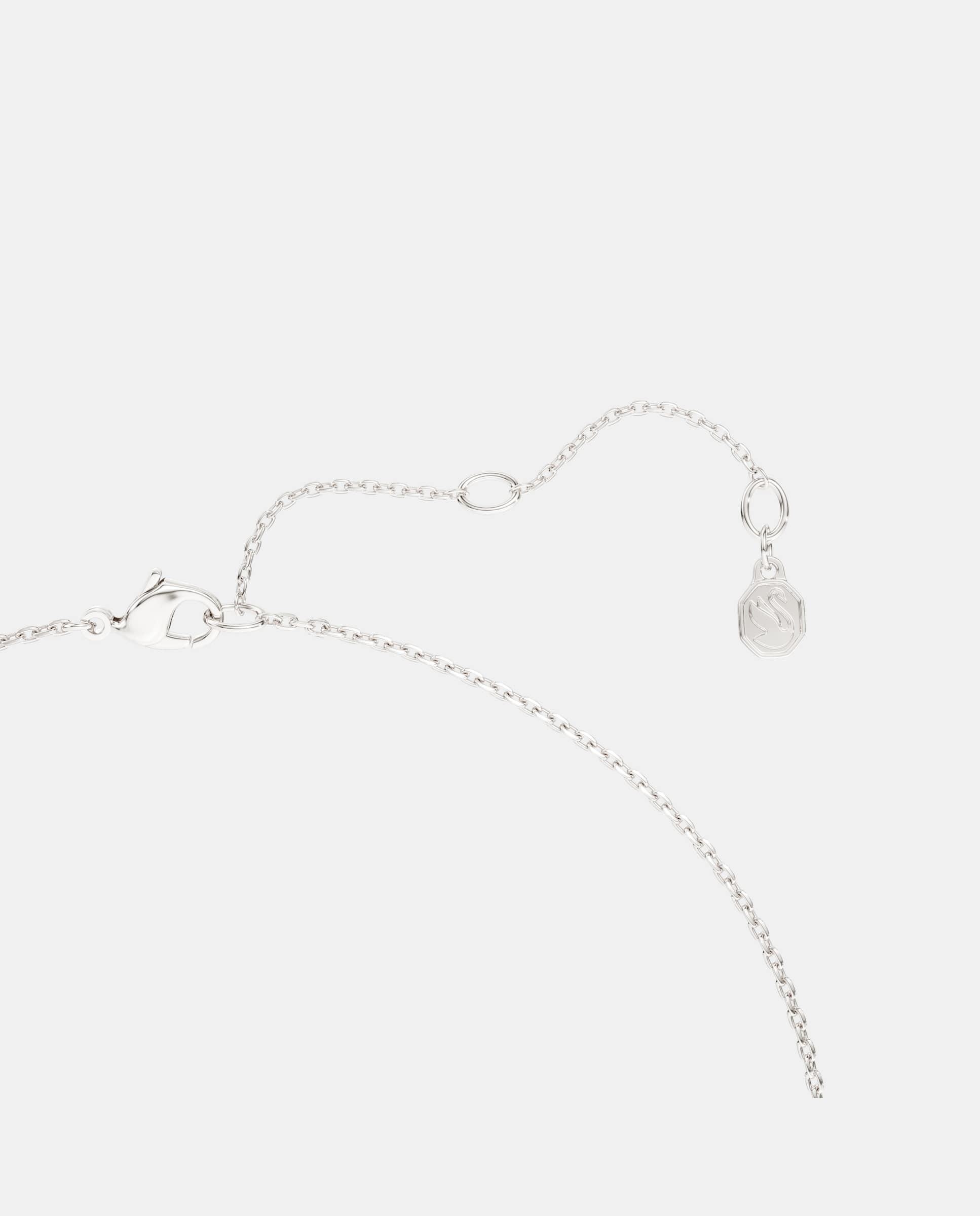Collar classica en plata de ley - Swarovski - Blanco Blanco-4
