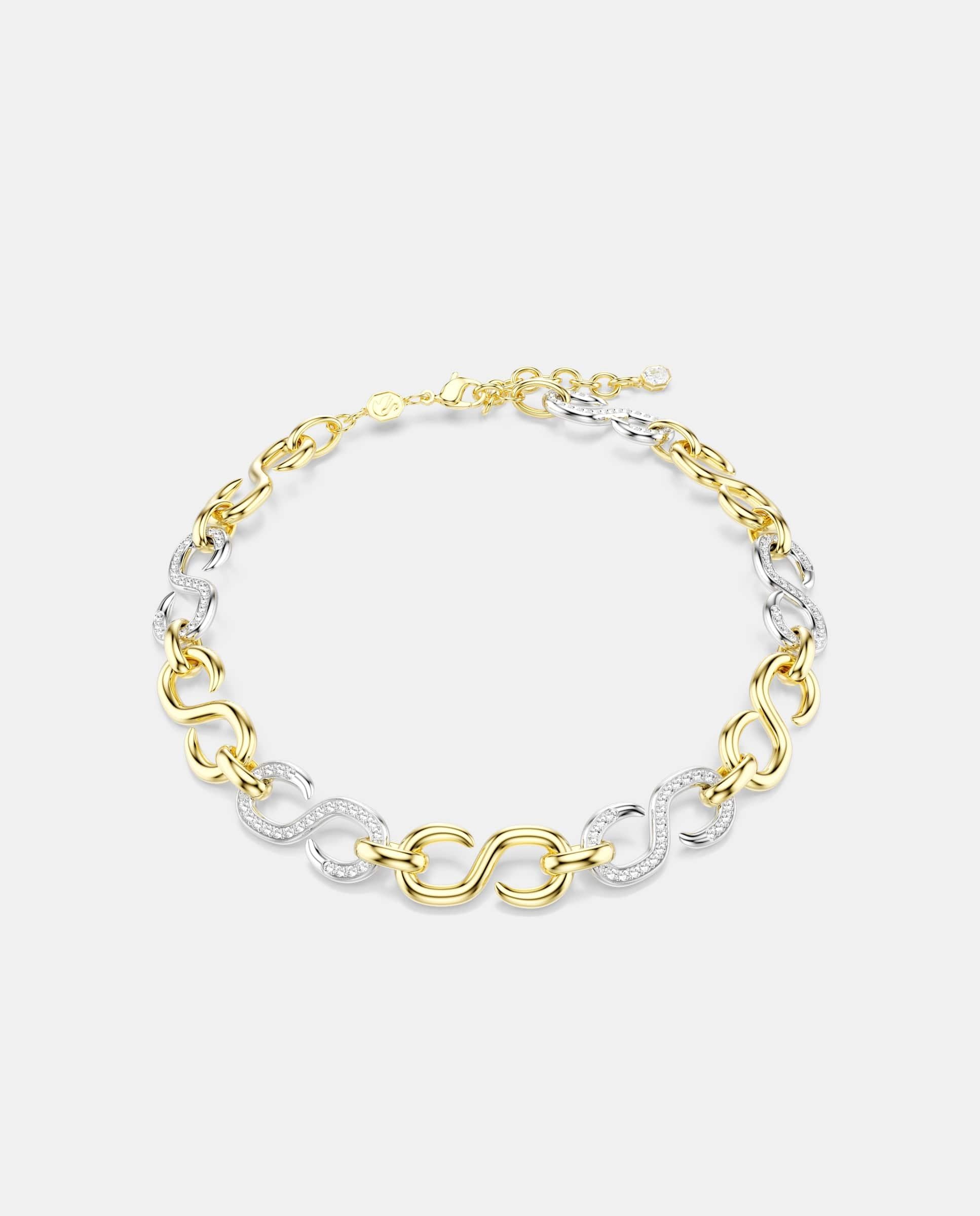 Collar dextera - Swarovski - Blanco Blanco-1