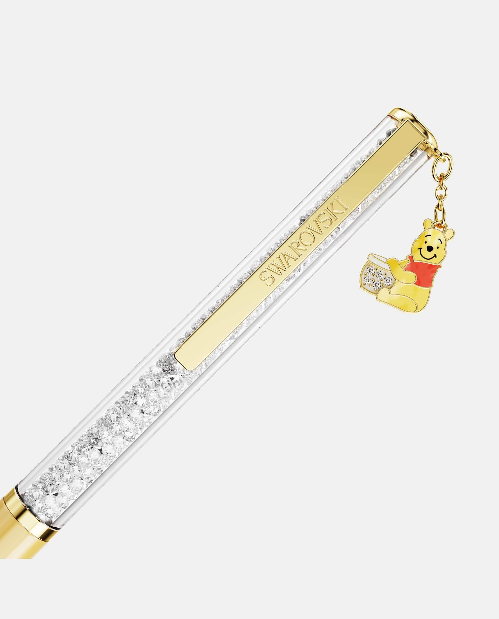 Bolígrafo crystalline con cristales bañado en tono oro con charm winnie the pooh - Swarovski - Amarillo Amarillo-2