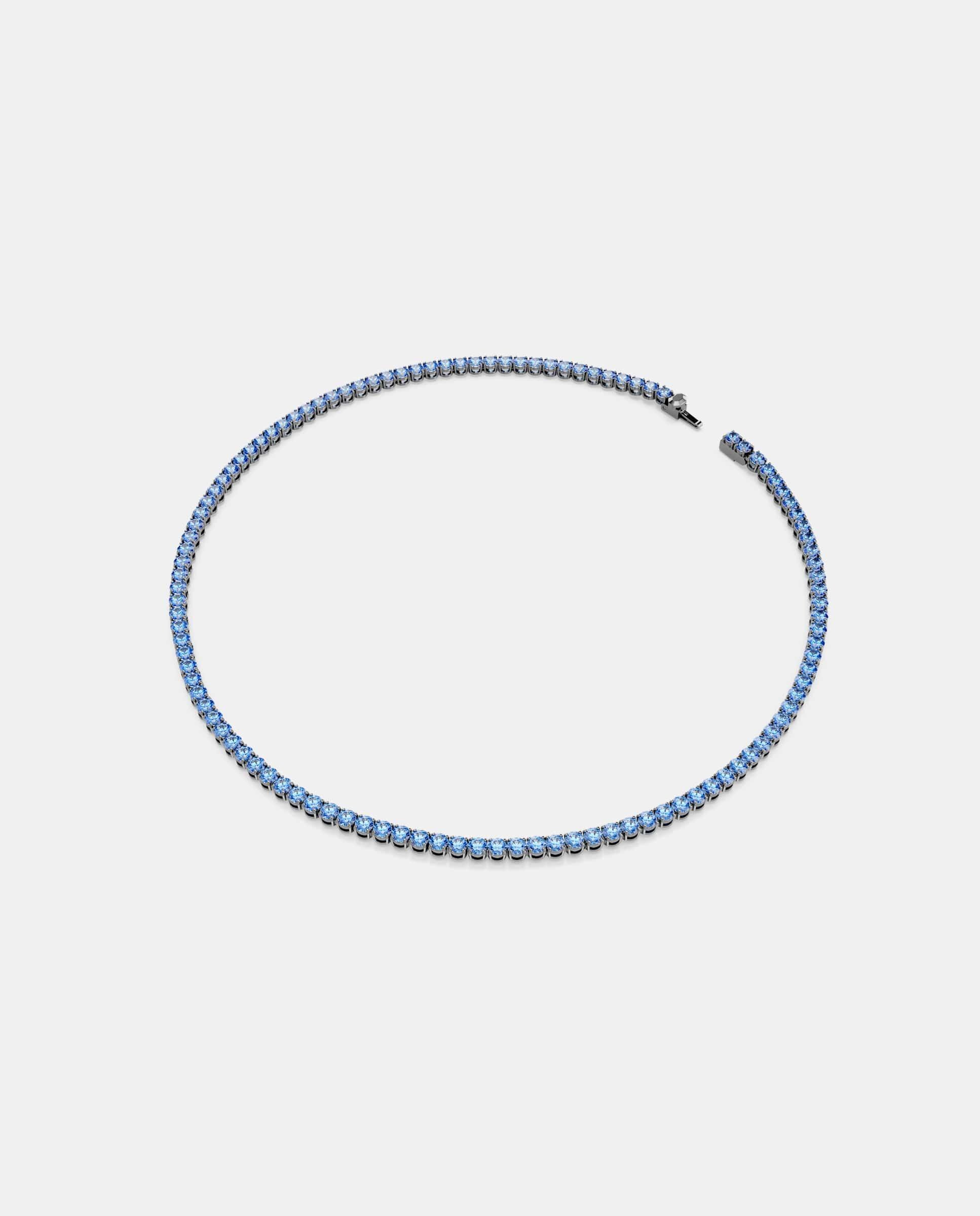 Collar matrix tennis - Swarovski - Azul Azul-2