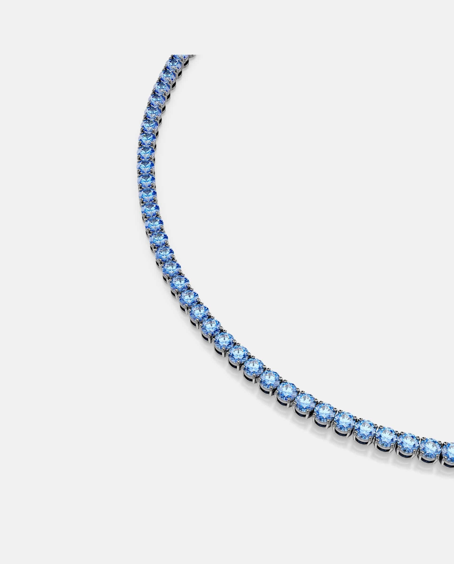 Collar matrix tennis - Swarovski - Azul Azul-4