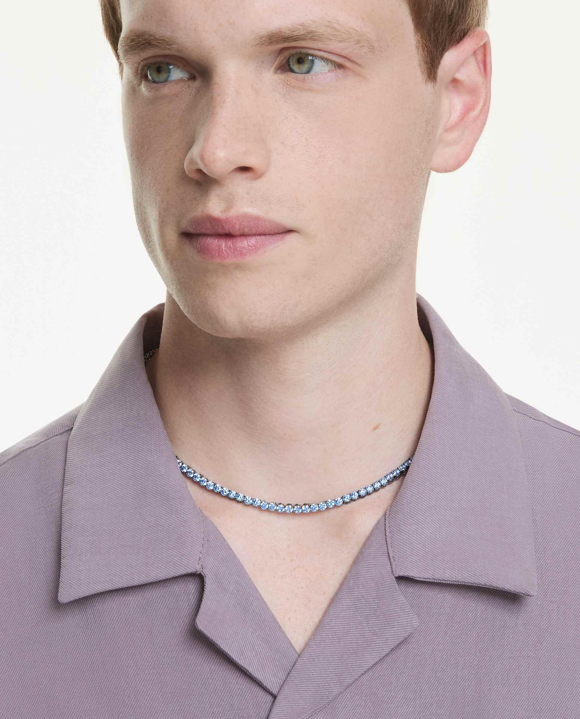 Collar matrix tennis - Swarovski - Azul Azul-5