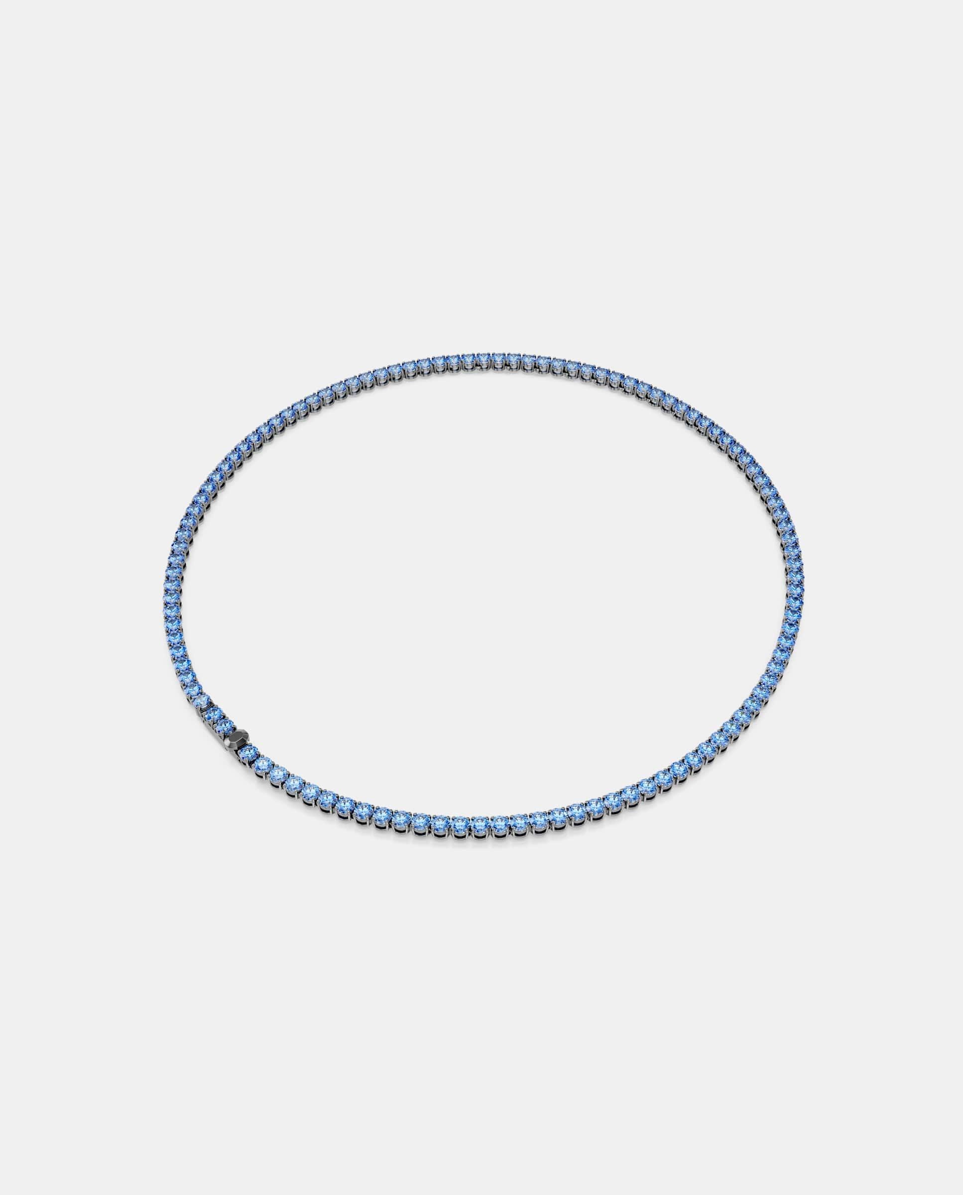 Collar matrix tennis - Swarovski - Azul Azul-6