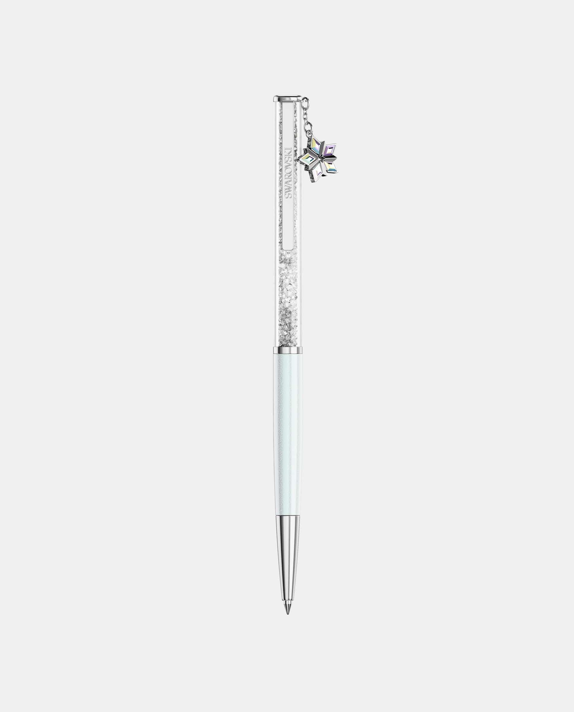 Bolígrafo crystalline edición anual 2027 lacado en con charm de copo de nieve - Swarovski - Blanco Blanco-3