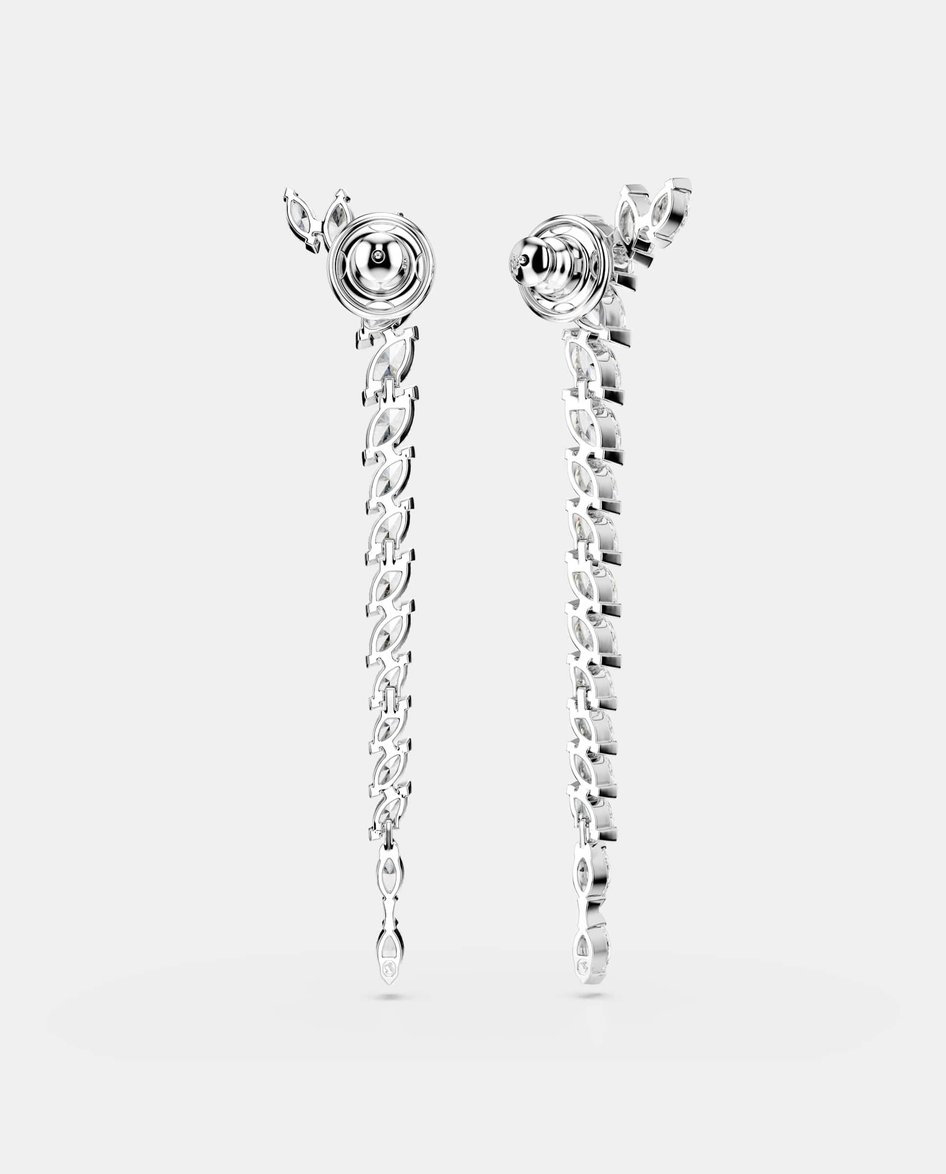Imagen 4 de Pendientes mesmera con circonitas y baño de rodio - Swarovski - Blanco Blanco