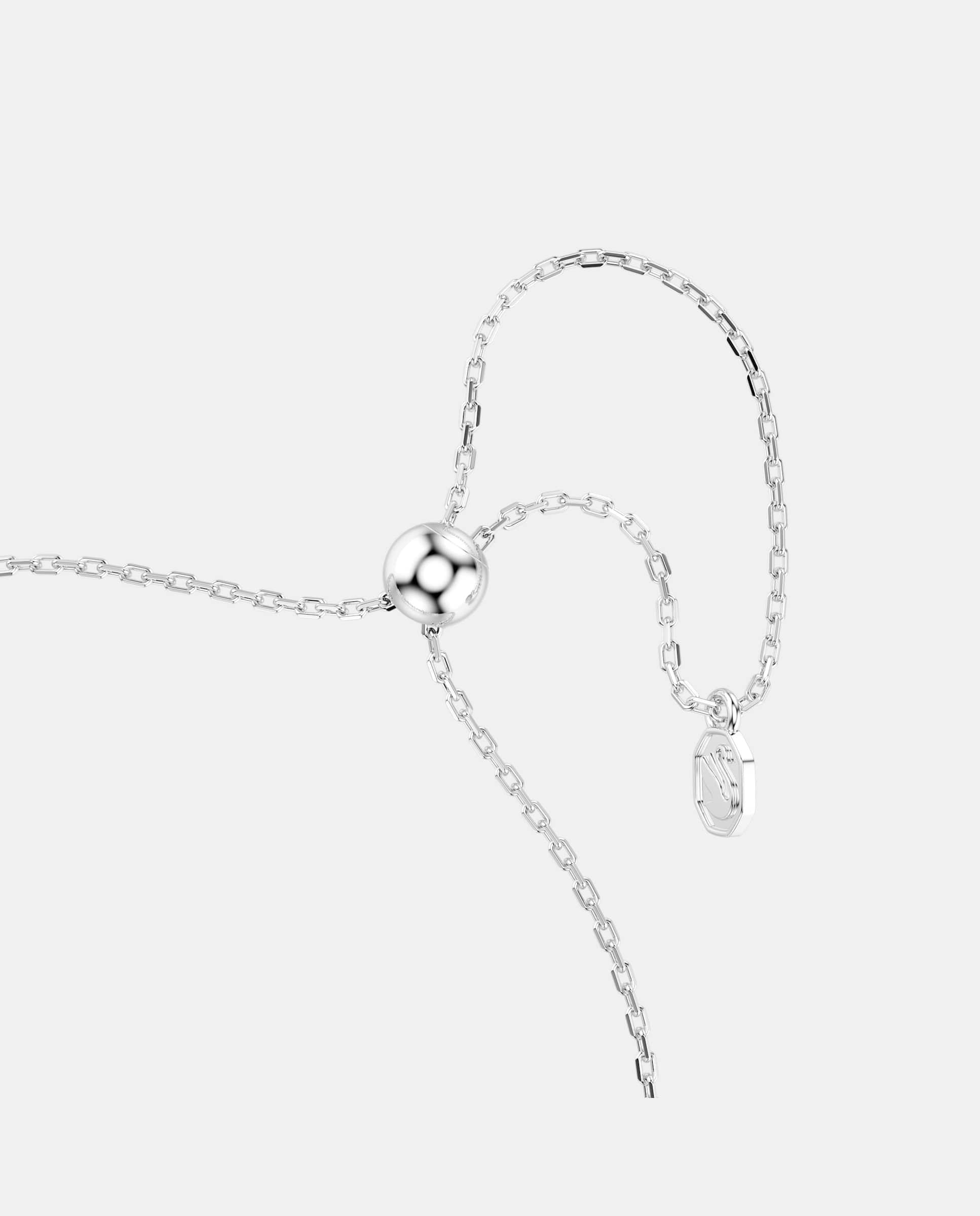 Pulsera mesmera con circonita y baño de rodio - Swarovski - Blanco Blanco-3
