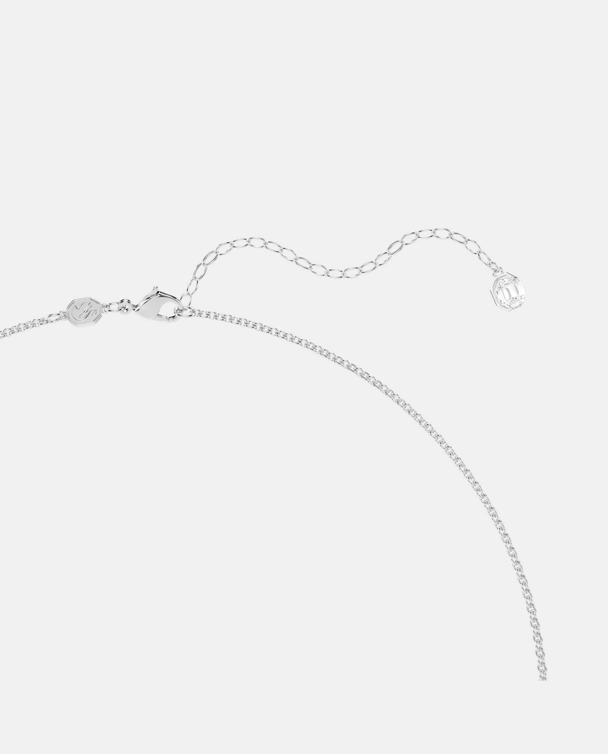Colgante con broche en forma de pluma - Swarovski - Blanco Blanco-4