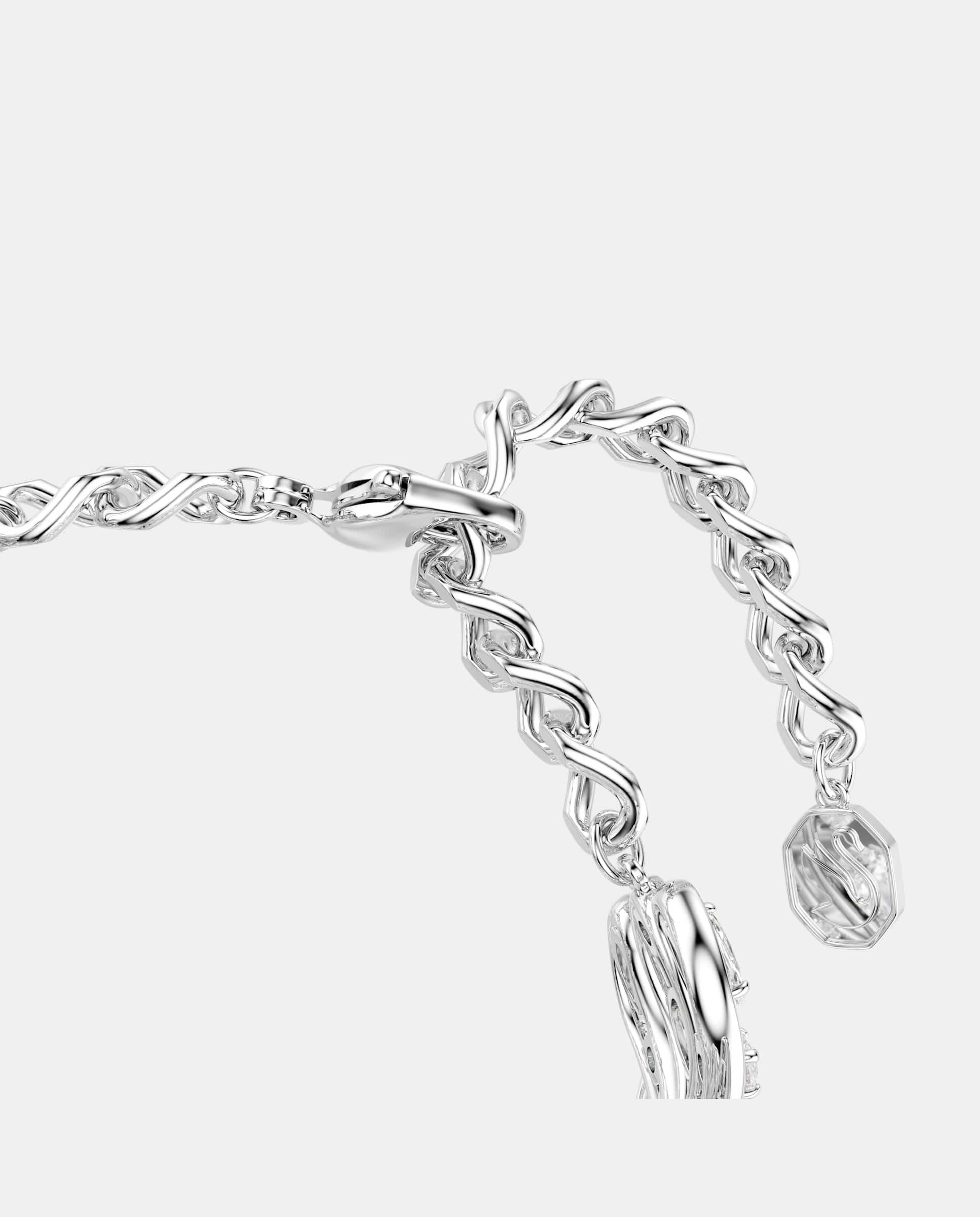 Pulsera vienna en forma de pluma con cristales - Swarovski - Blanco Blanco-3