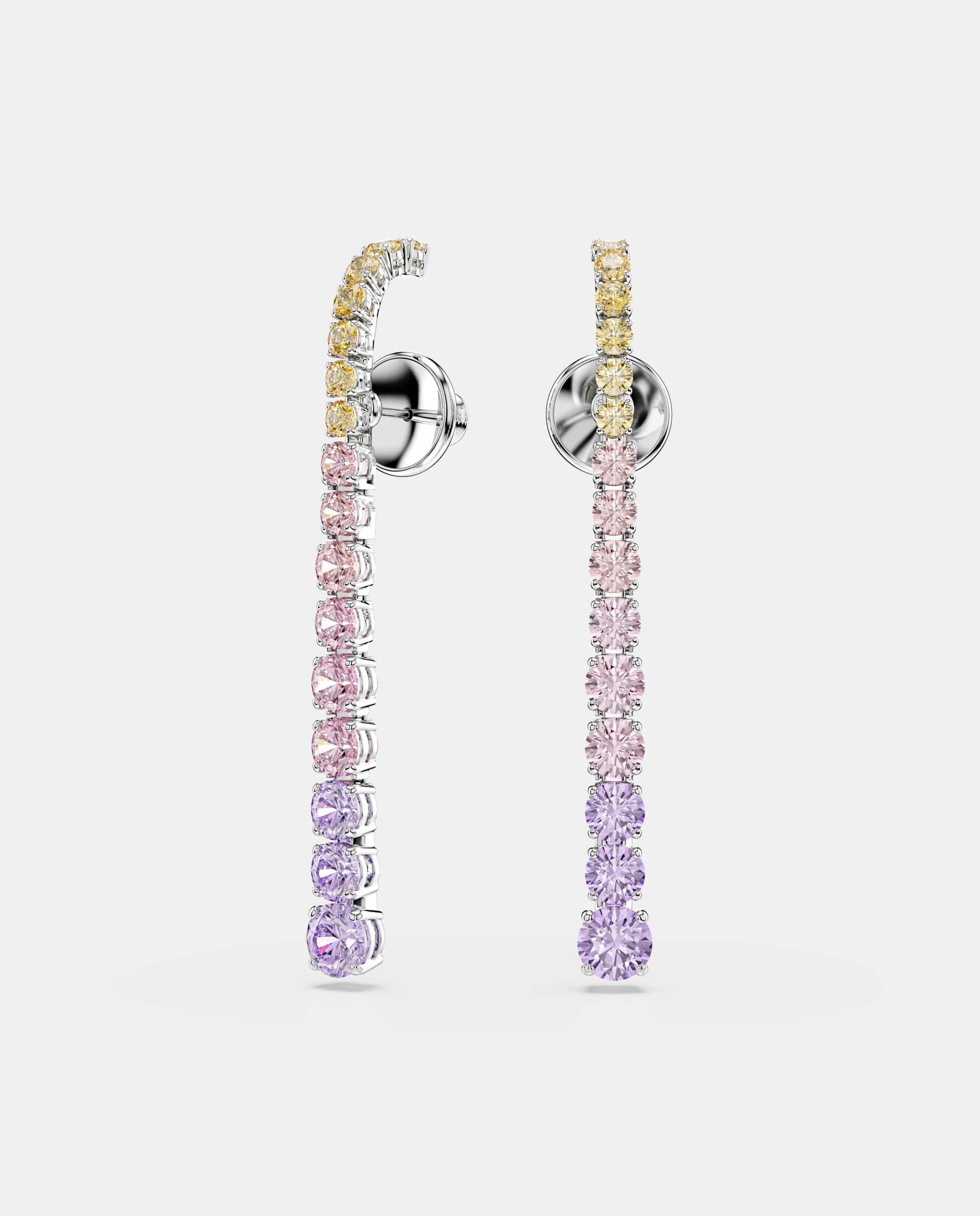 Imagen 0 de Pendientes largos matrix tennis en color pastel Multicolor