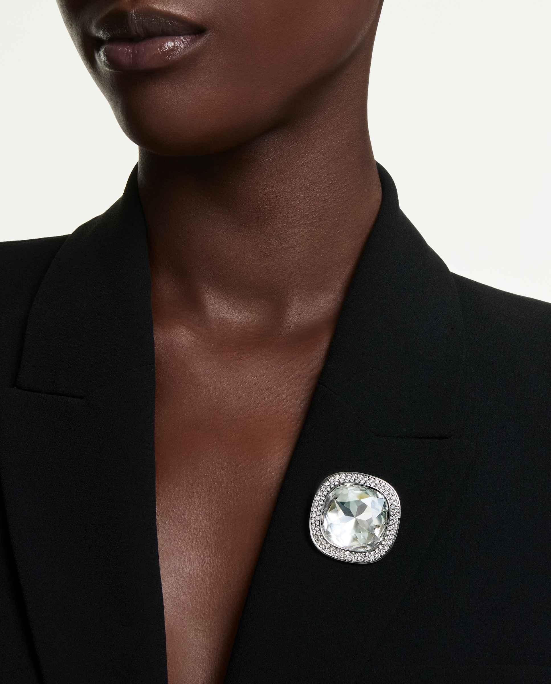 Colgante y broche una angelic con mezcla de baños - Swarovski - Blanco Blanco-7