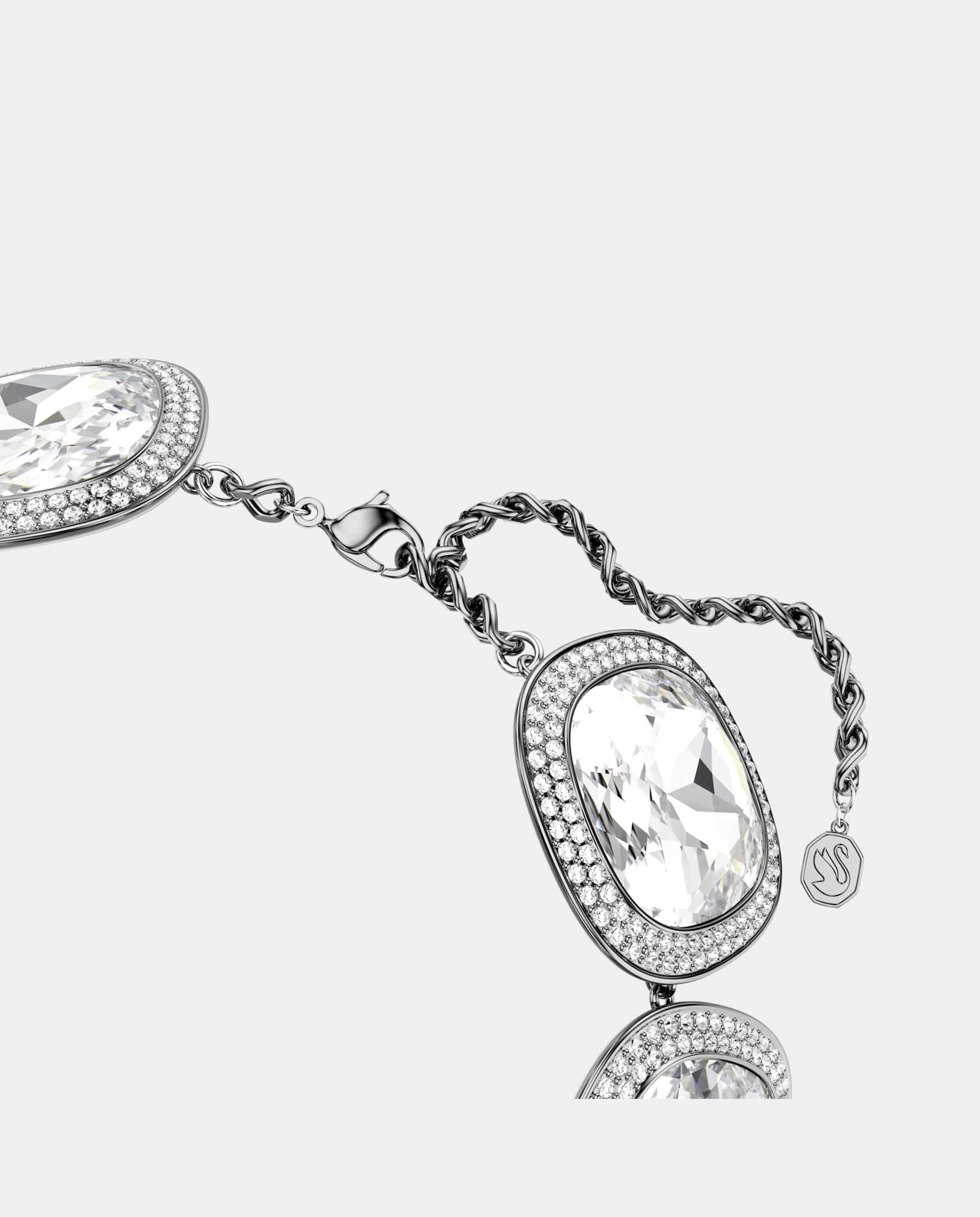 Collar tipo chocker una angelic con cristales y pavé - Swarovski - Blanco Blanco-3