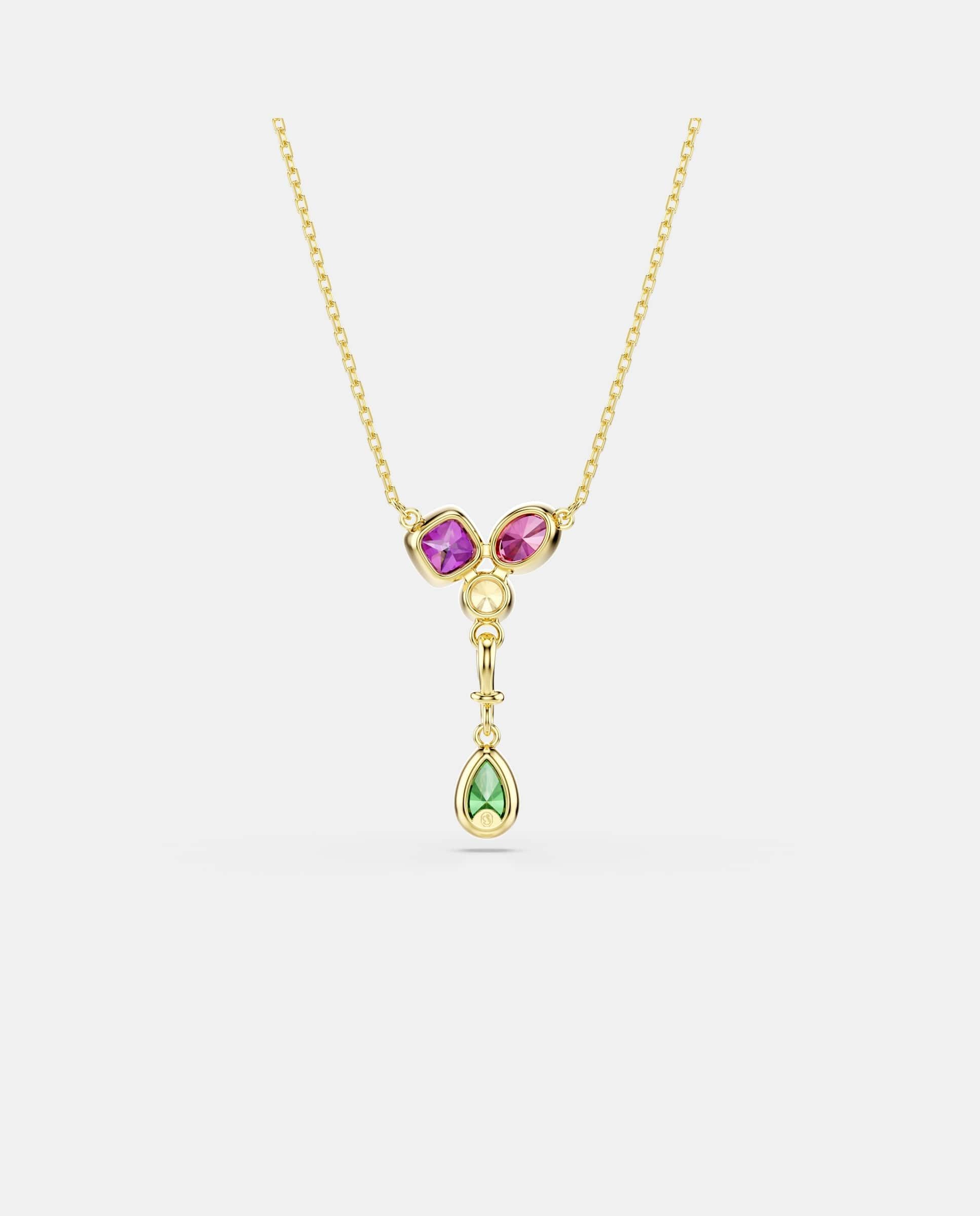 Colgante en y imber acabado en oro de 18 quilates - Swarovski - Multicolor Multicolor-5
