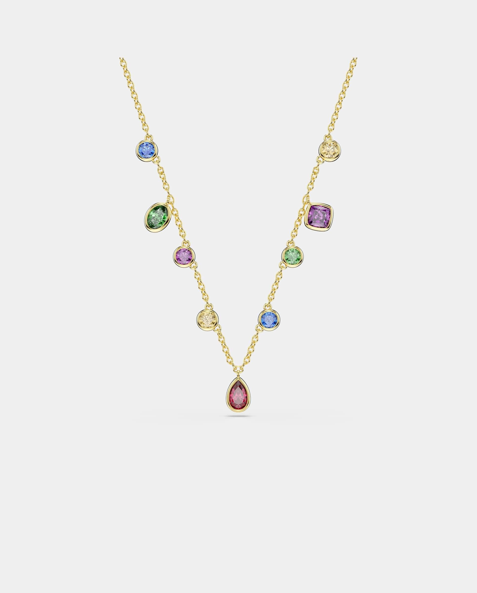Collar imber con circonitas multicolor acabado en oro de 18 quilates - Swarovski - Multicolor Multicolor-1